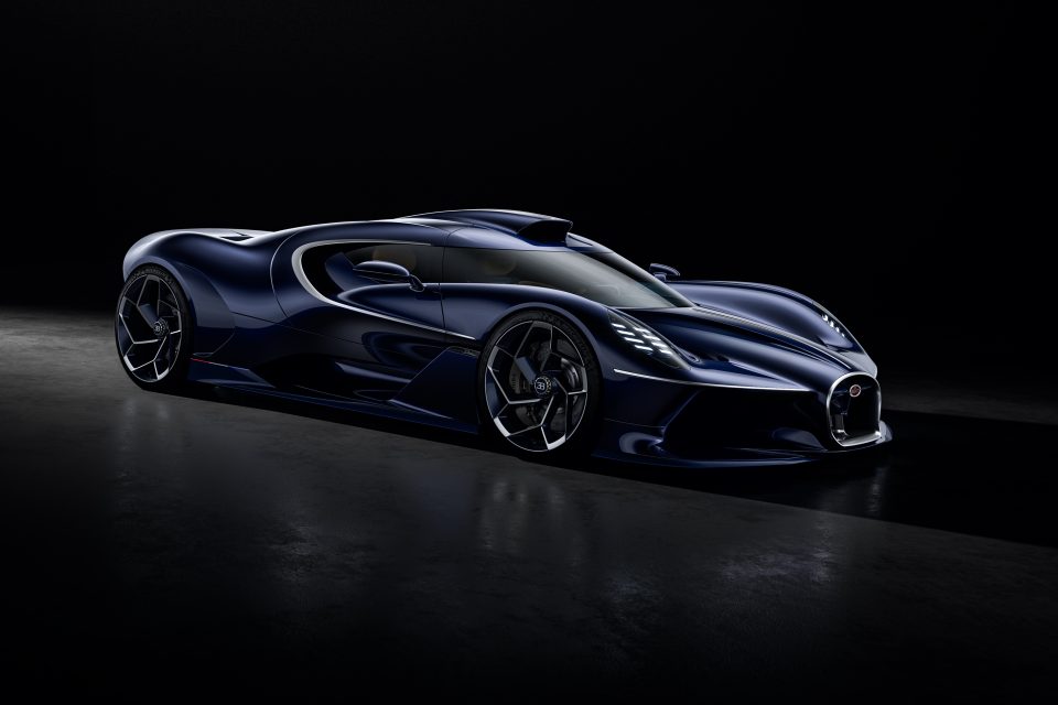 The one-of-one Bugatti Destrier finished in bespoke Sapphire Celeste paintwork