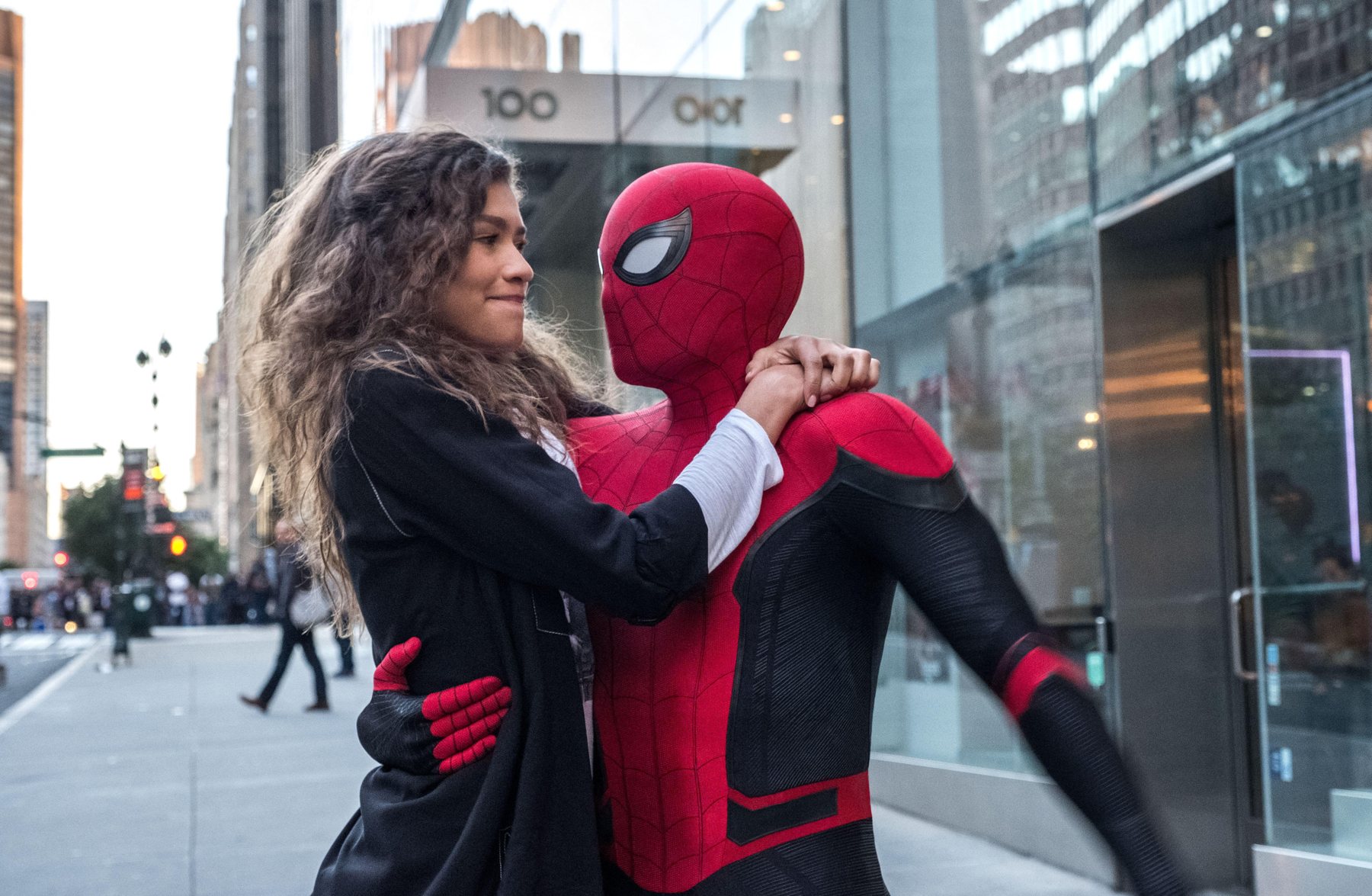 Zendaya as Michelle Jones in the Spider-Man films.