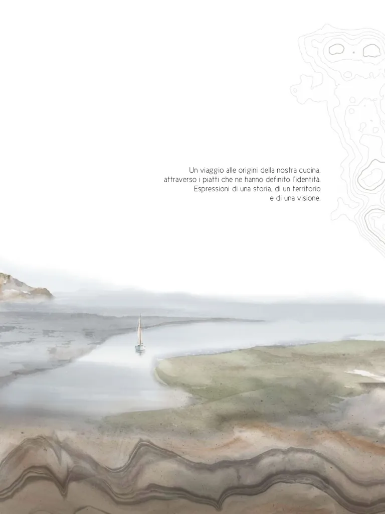 A close detail of Sedimenti tasting menu composition reflecting culinary heritage