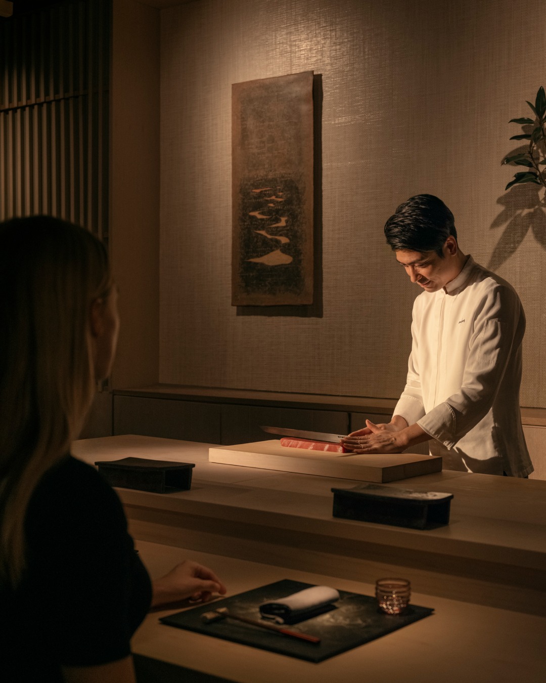 Detail of spa amenities and luxurious treatments at Aman New York's wellness sanctuary