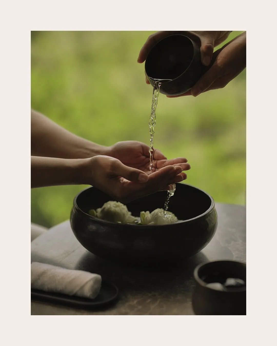 Serene spa treatment room at Aman Nai Lert Bangkok with natural lighting