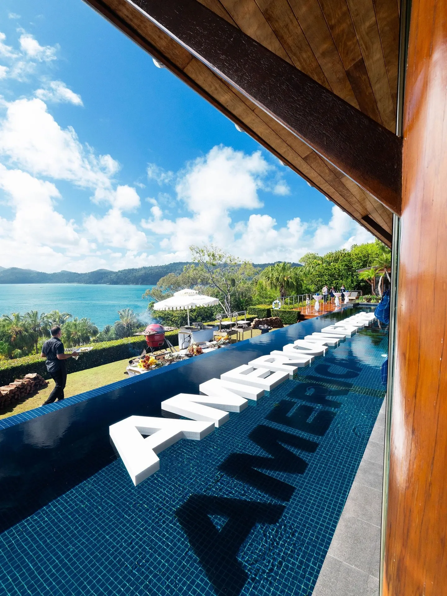 Fine dining presentation from renowned Australian chefs during Hamilton Island Race Week celebrations