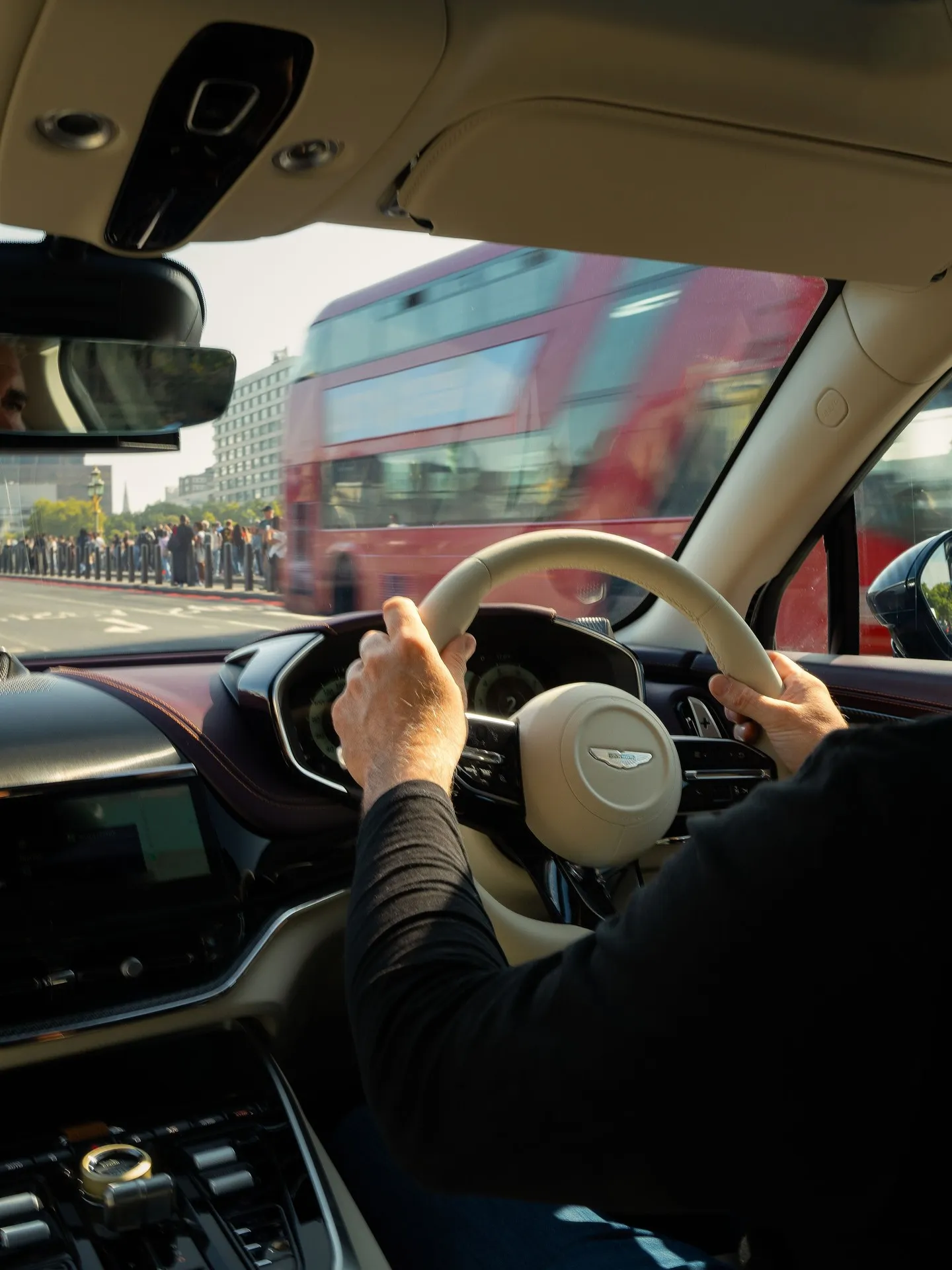 Interior view of the DBX GT demonstrating refined luxury craftsmanship