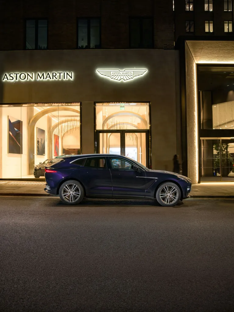 Aston Martin's new flagship store located in London's prestigious Mayfair district