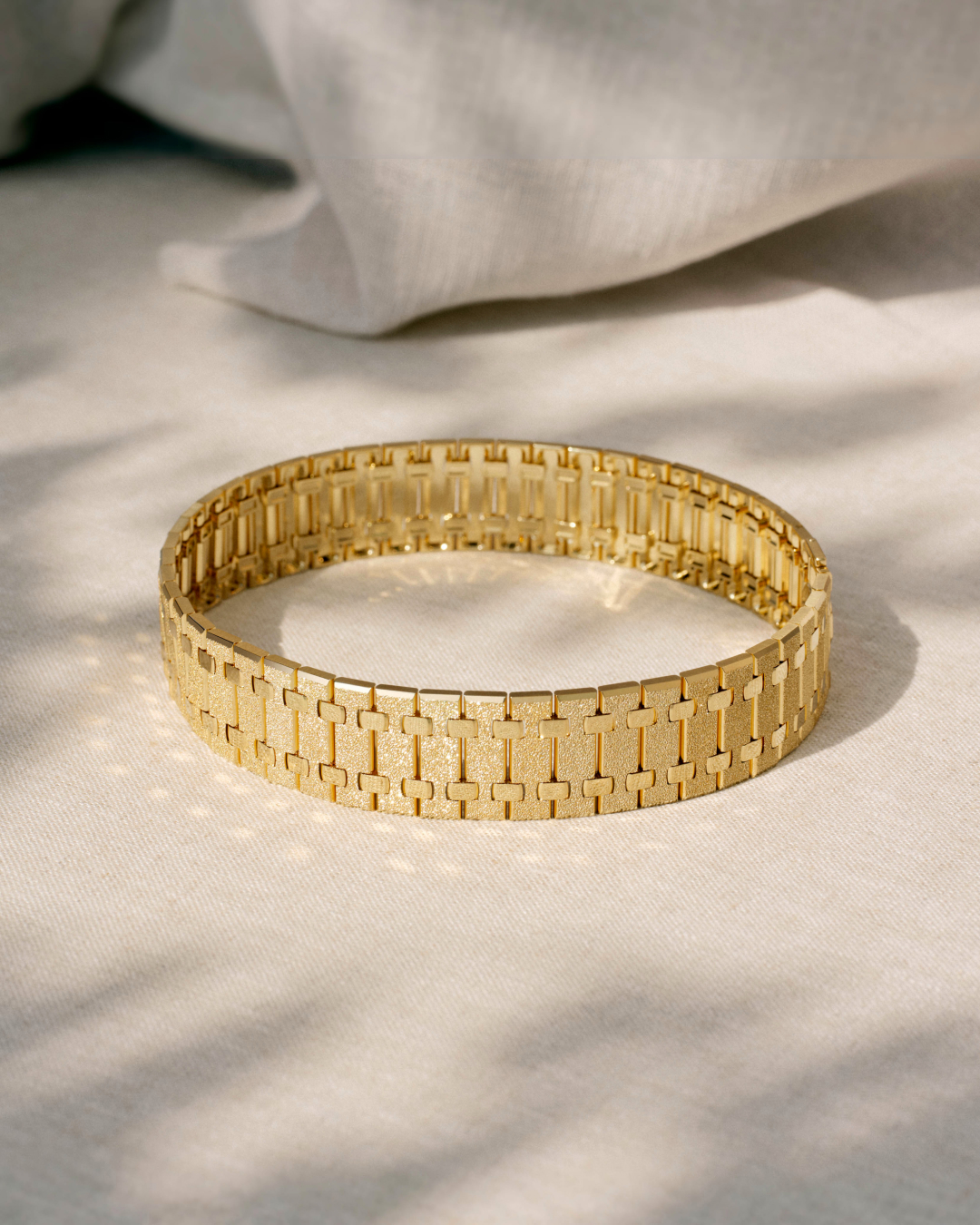 Frosted Gold Royal Oak timepiece from the Royal Oak Joaillerie collection by Audemars Piguet