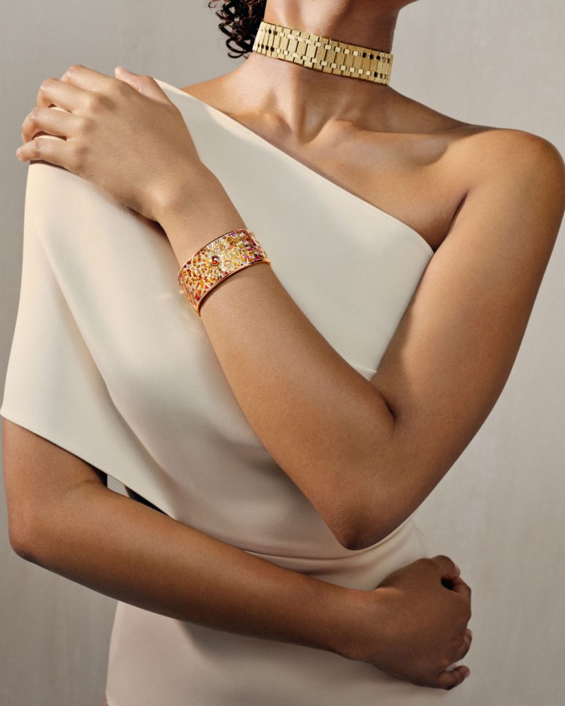 Summer Haze Choker necklace featuring Royal Oak design elements in precious jewellery