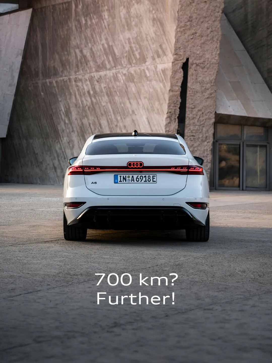Audi A6 Sportback e-tron performance in motion during record-breaking drive