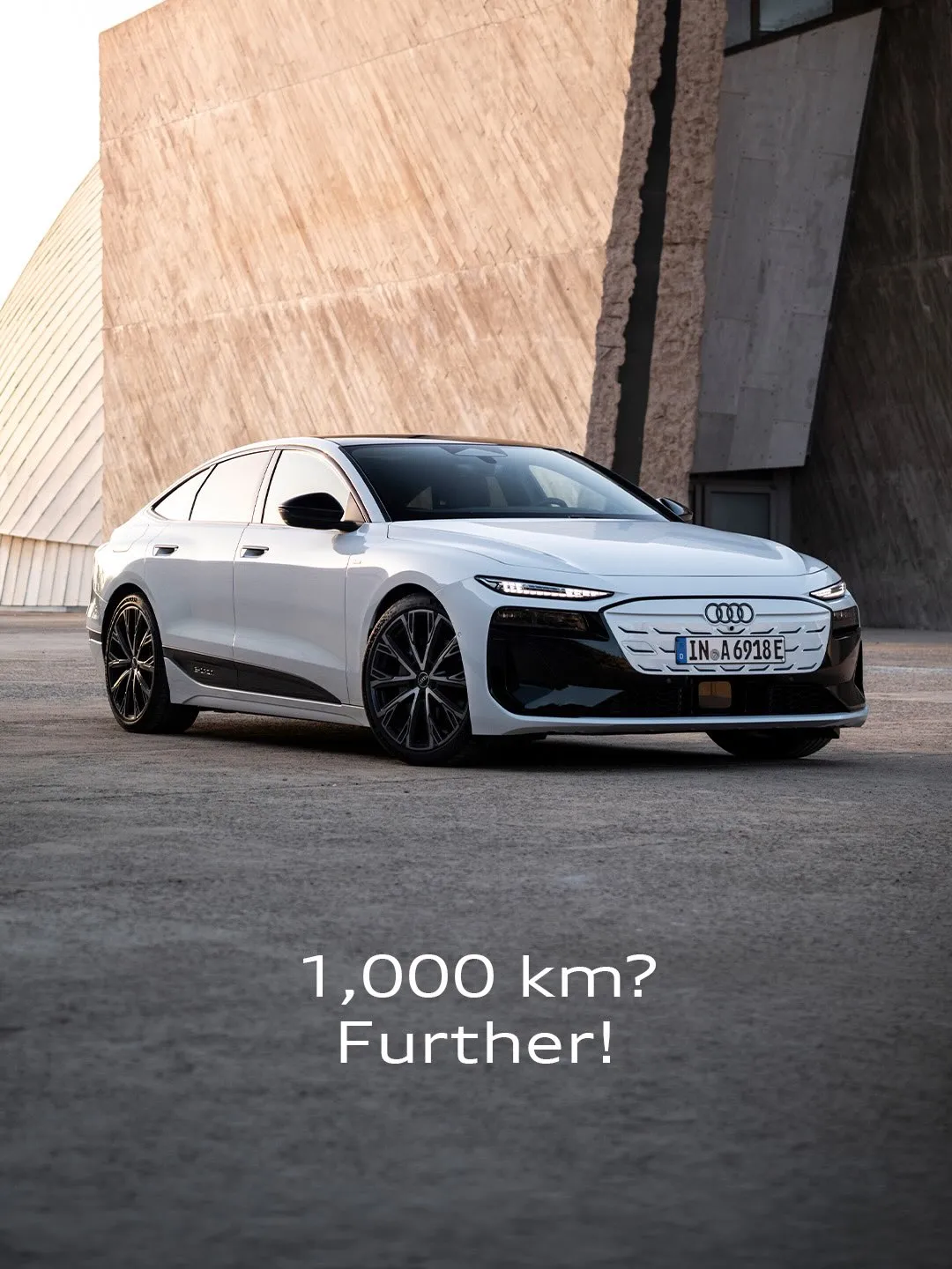 Rally driver Miko Marczyk at the wheel of record-setting A6 Sportback e-tron