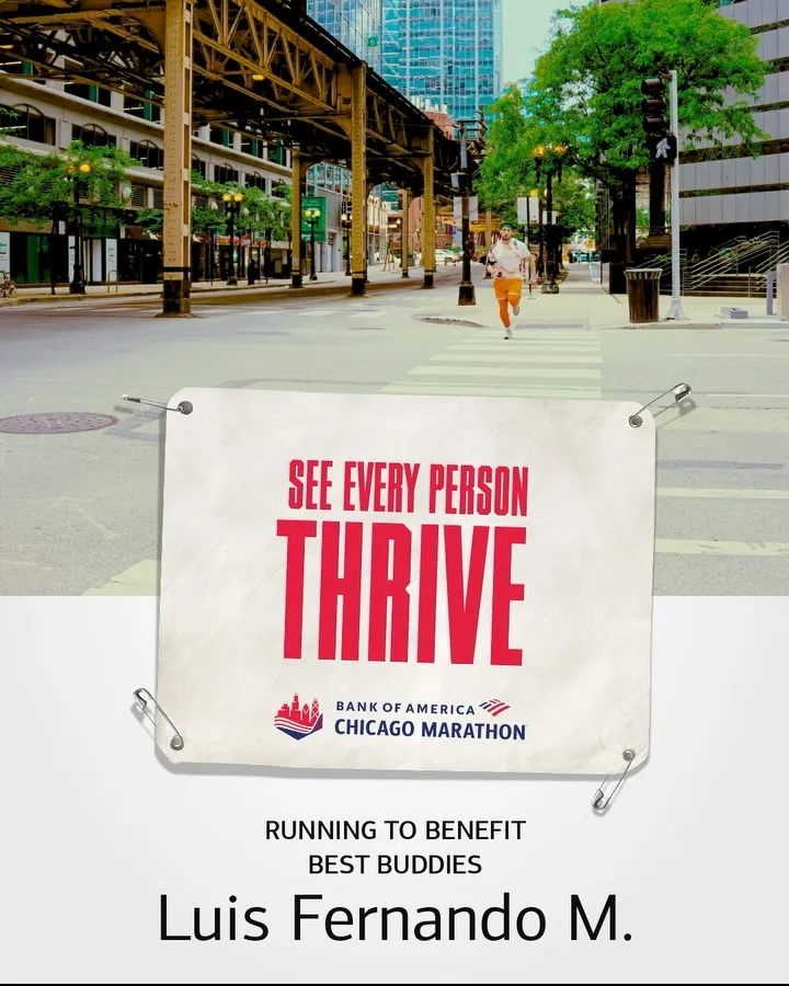 Gretchen, veteran and deaf adaptive runner, completing Chicago Marathon miles with Achilles International support