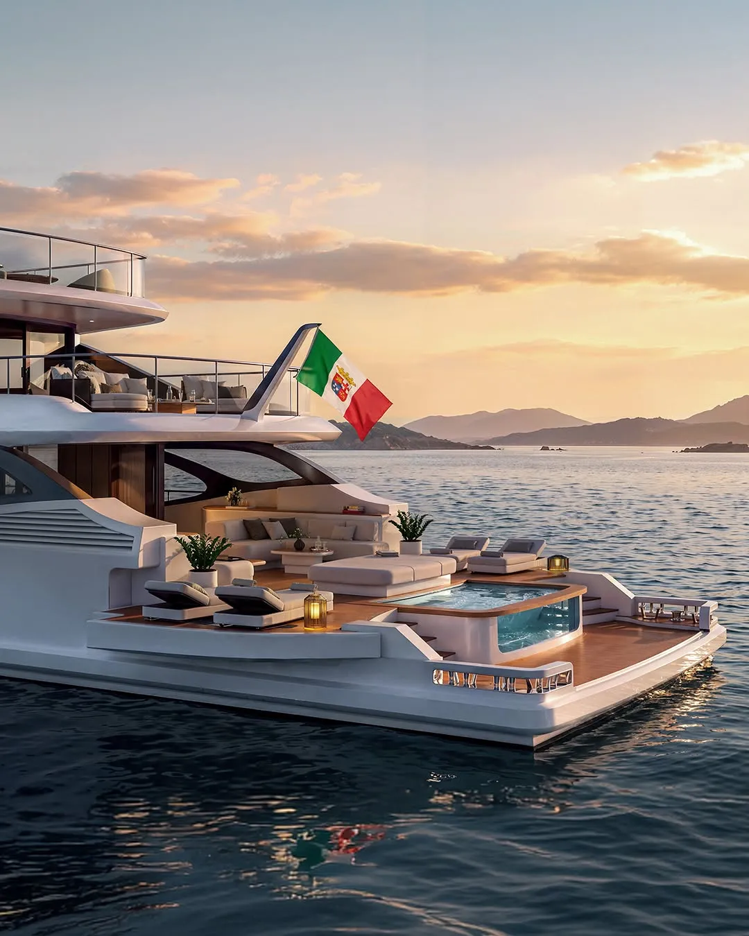 Benetti Oasis 36M detail view showcasing sophisticated maritime craftsmanship and luxury superyacht design elements