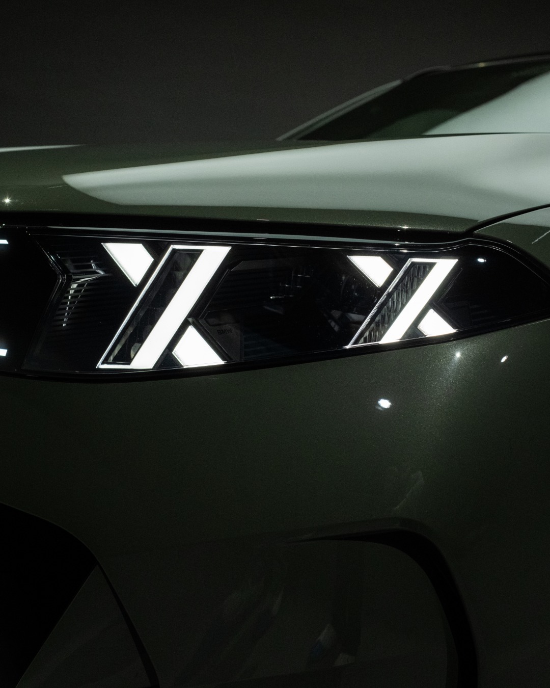 Close-up detail of the new BMW X5 exterior design element
