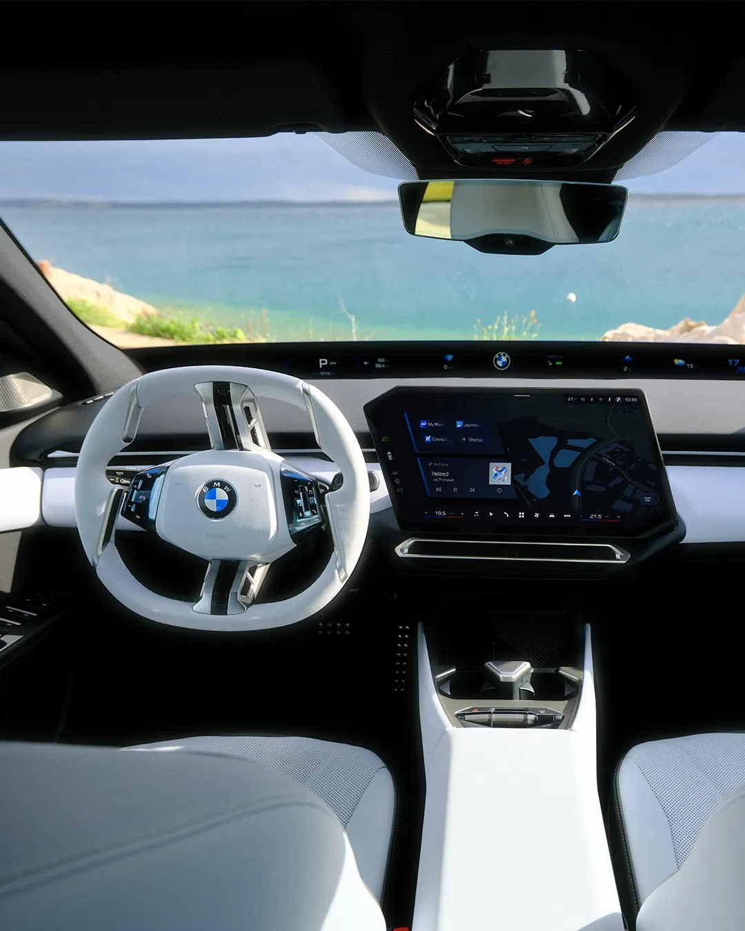 The new BMW i3 50 xDrive in elegant profile, showcasing its refined proportions and contemporary design language