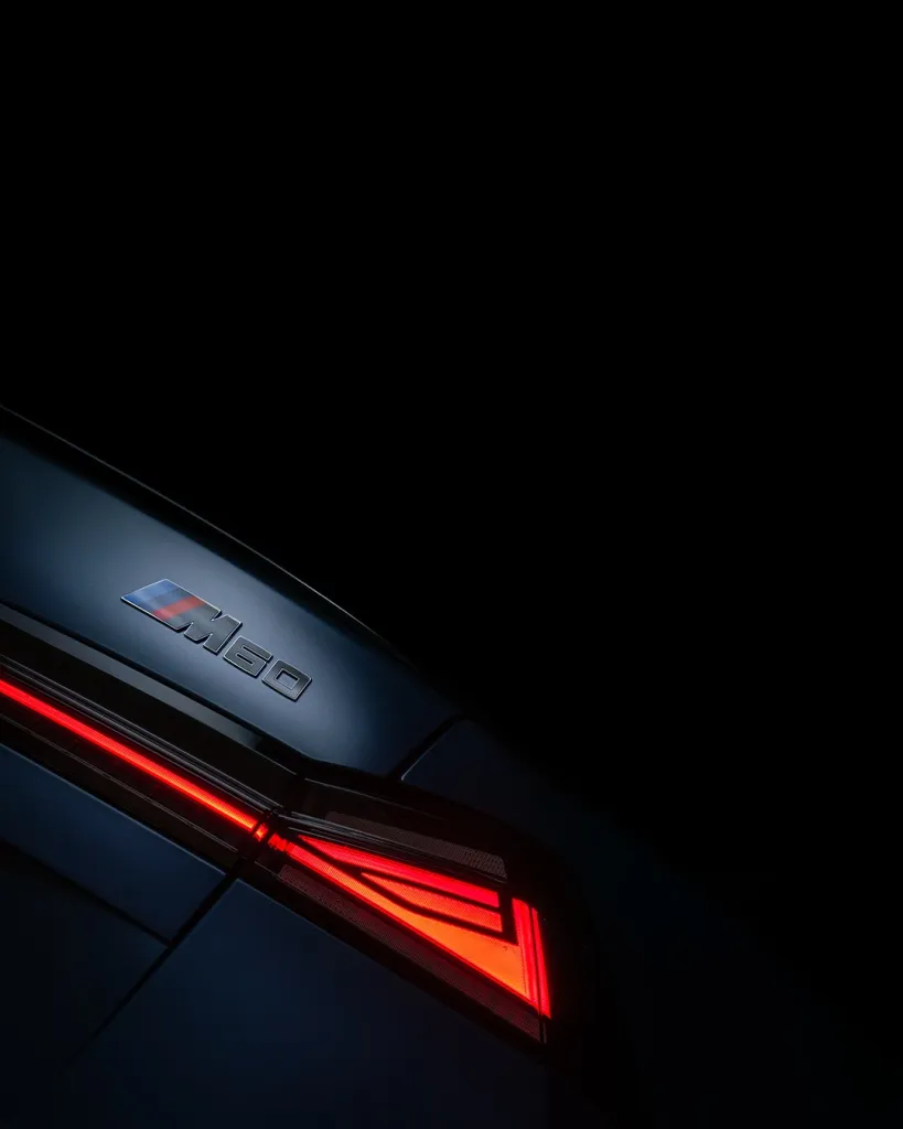 Rear perspective of the new BMW i3 M60 xDrive highlighting purposeful design elements