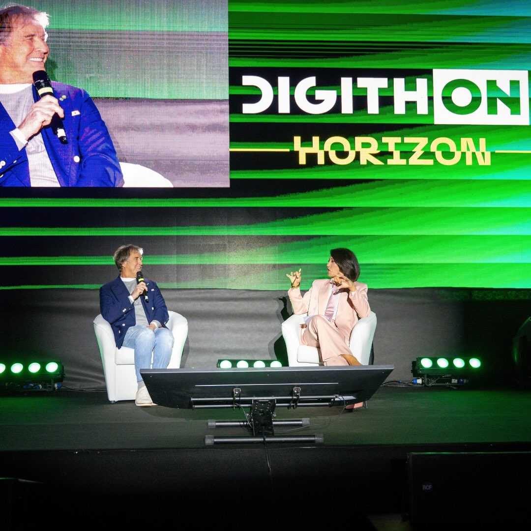 Brunello Cucinelli at the DigithON closing ceremony in Bisceglie