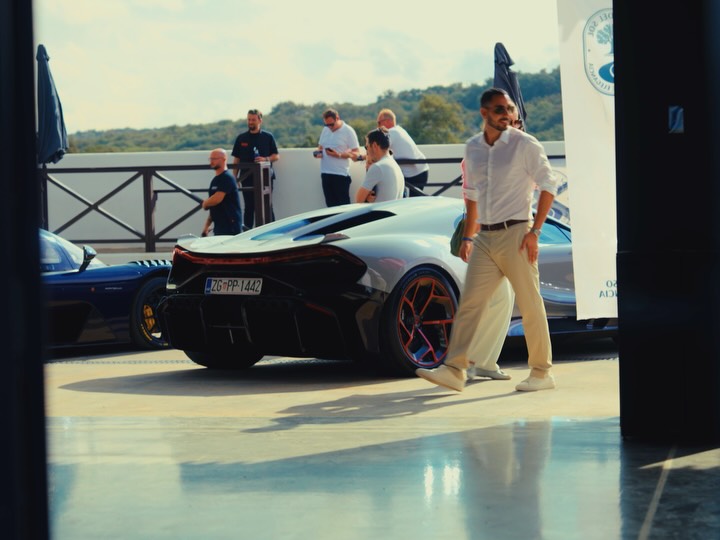 Bugatti Tourbillon in dynamic motion along Ascari's demanding racing line