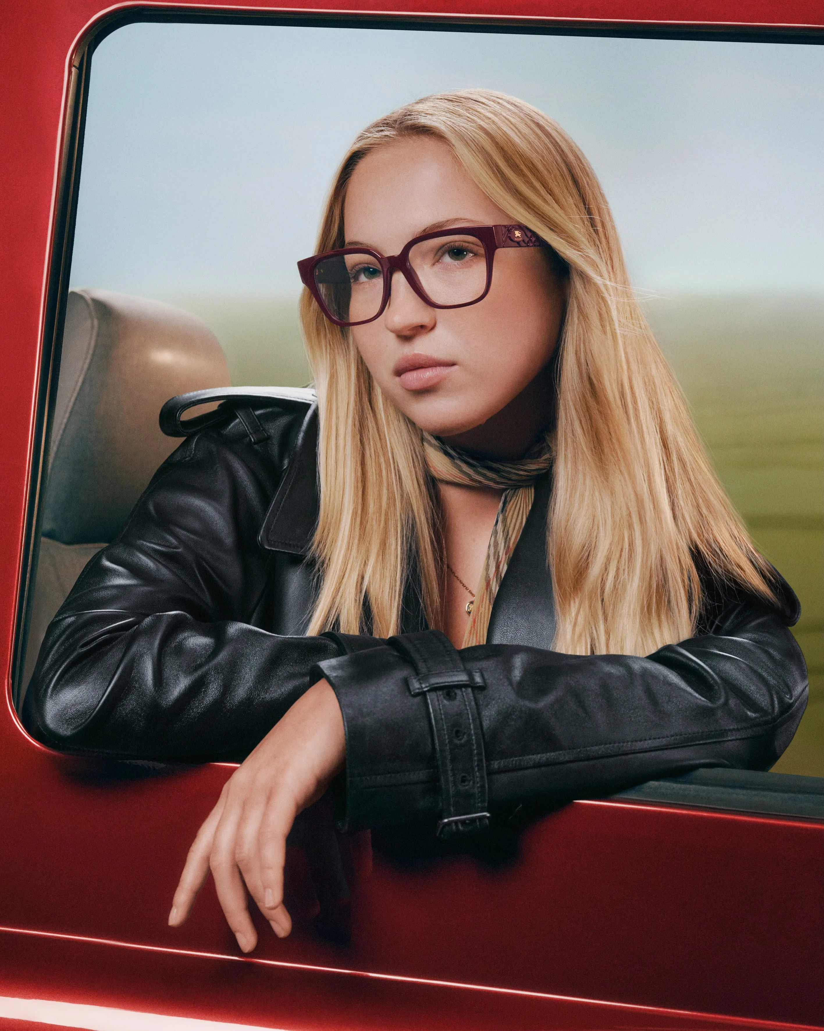 Burberry eyewear collection arranged to display range of styles and finishes