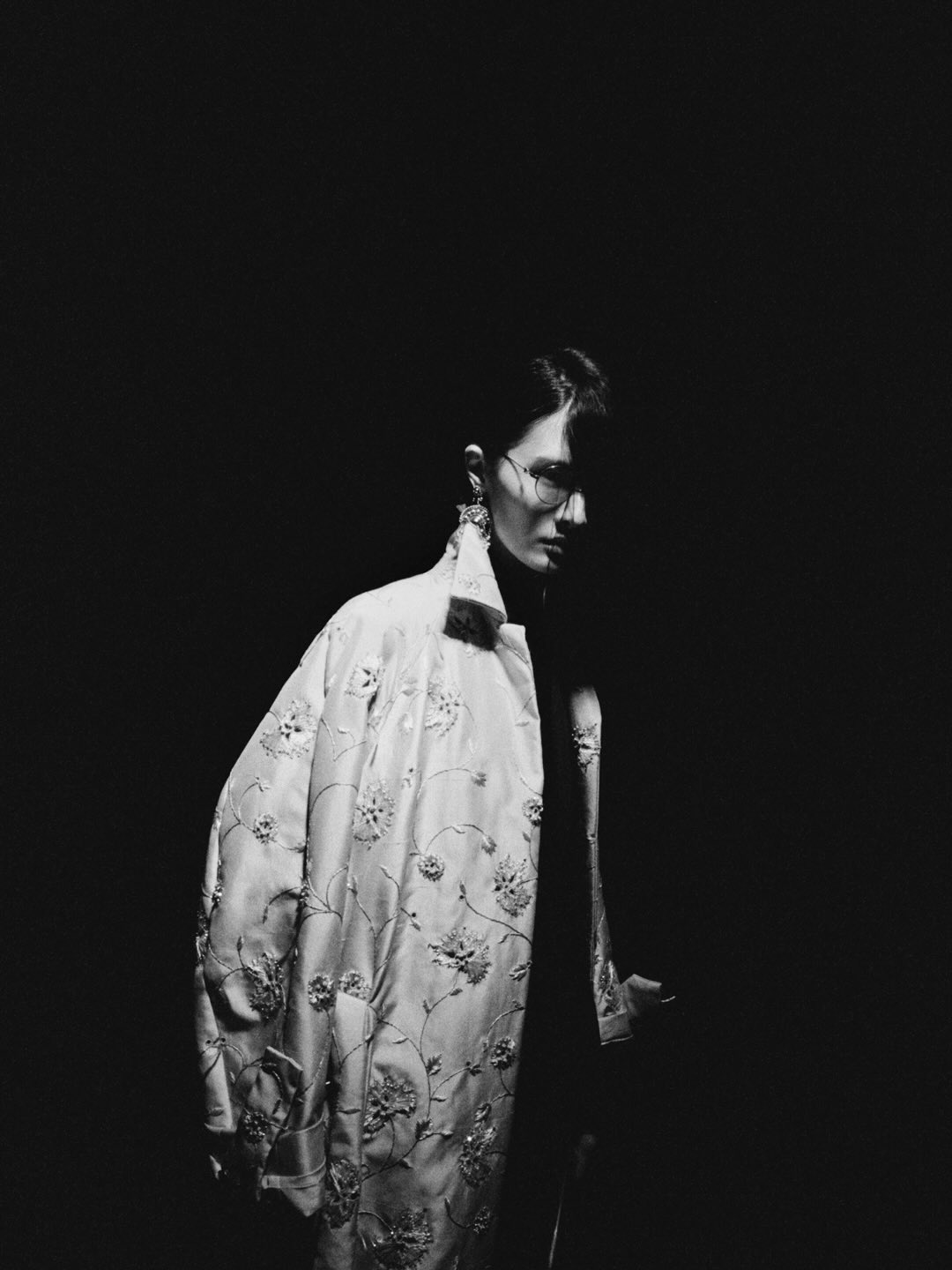 Model presenting the understated elegance characteristic of Céline's aesthetic