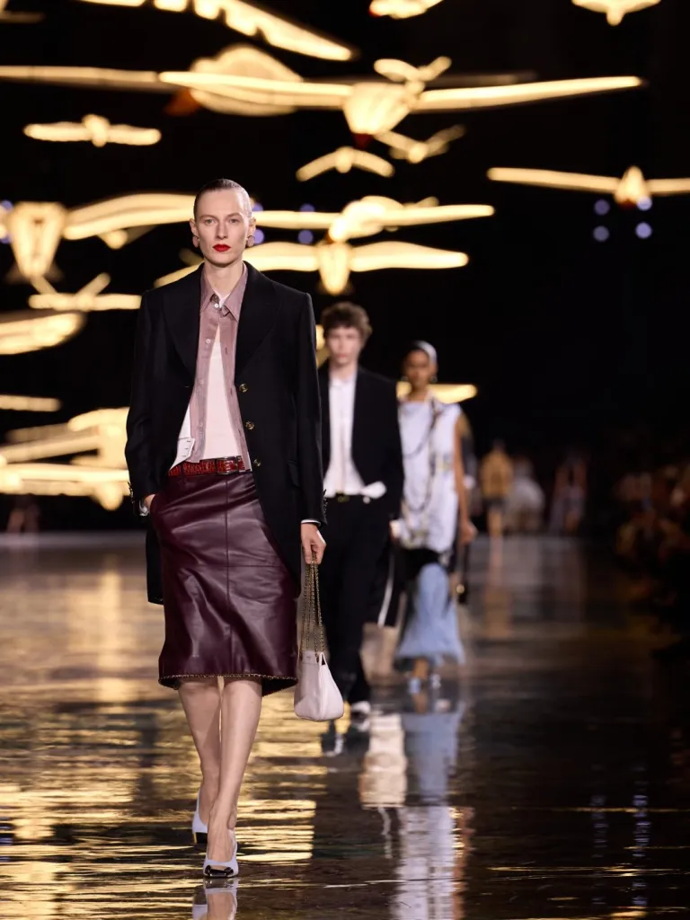 Precision tailoring detail highlighting Chanel's craftsmanship