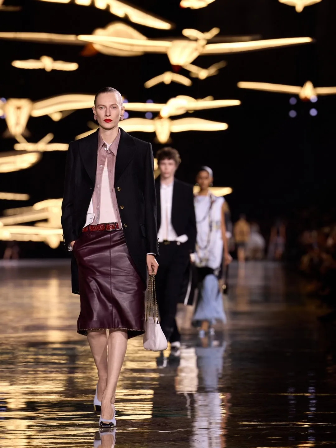Precision tailoring detail highlighting Chanel's craftsmanship
