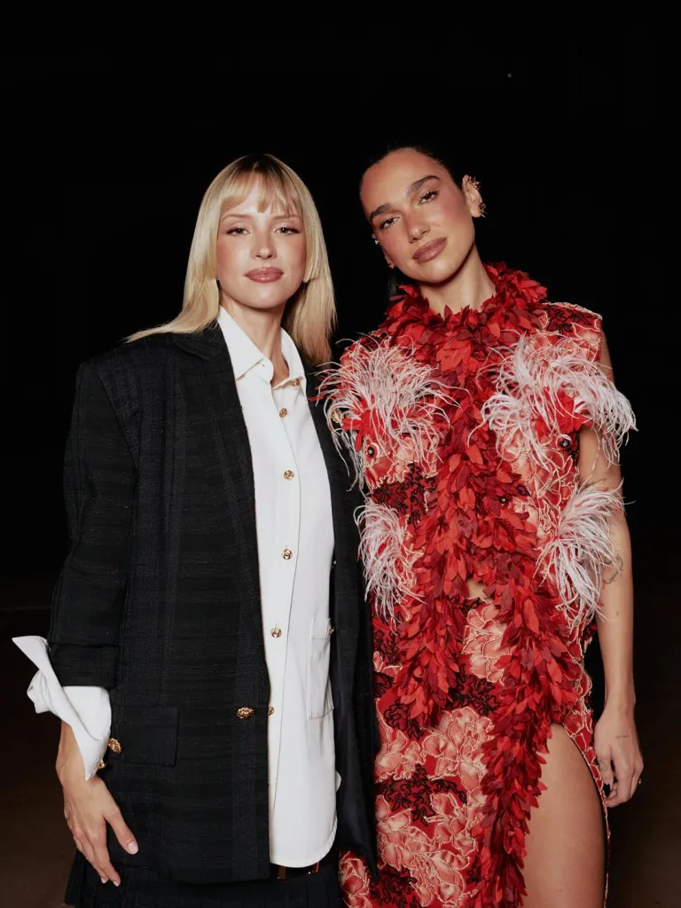 Attendee showcasing personal style at Chanel show