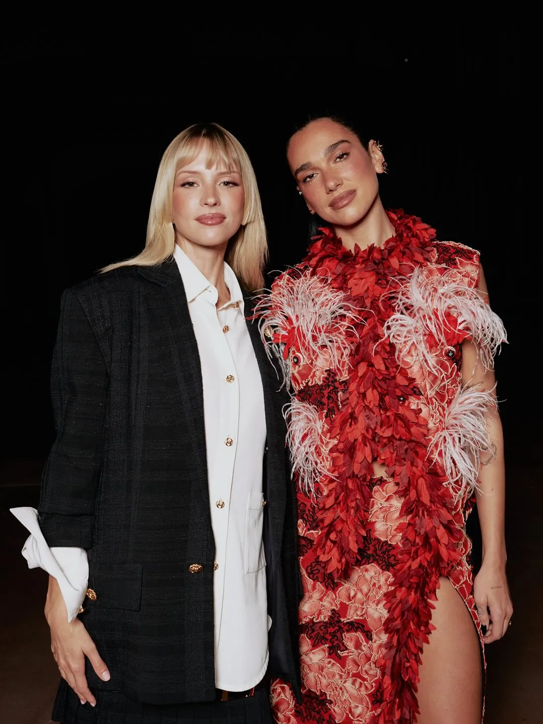 Attendee showcasing personal style at Chanel show