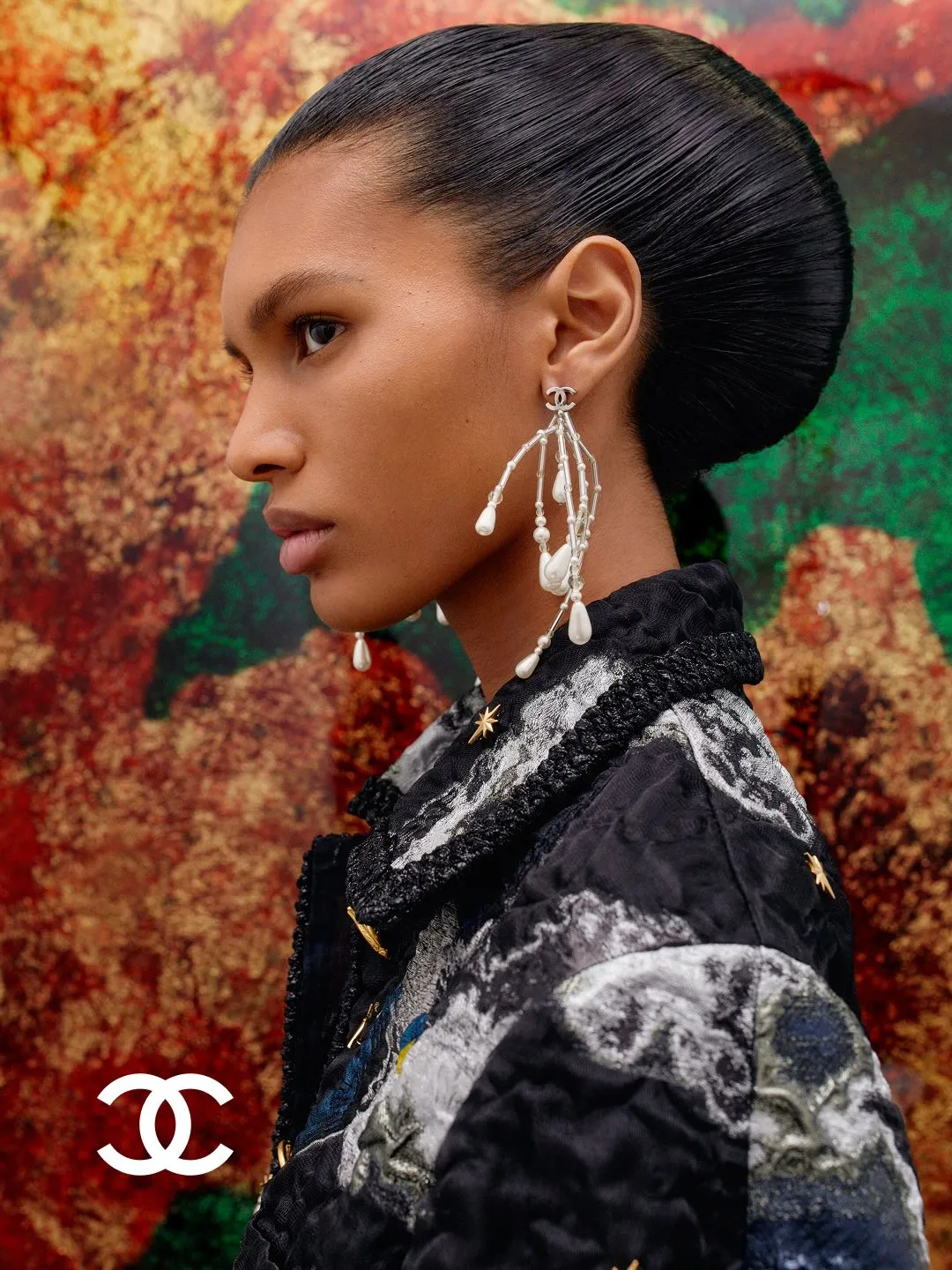 Close-up of Chanel metalwork and accessory detail by Goossens Paris from the spring summer collection