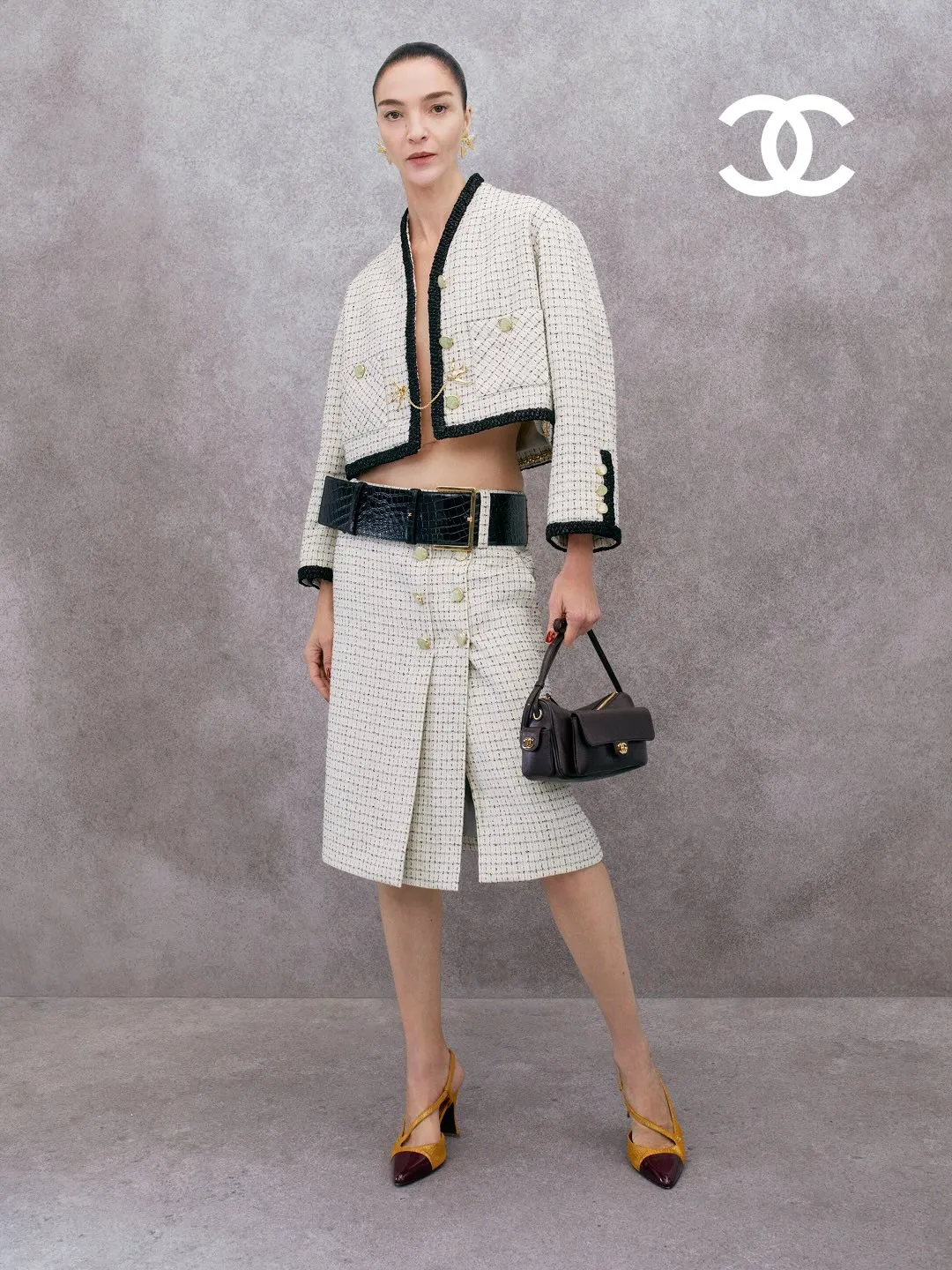 Chanel ensemble featuring sophisticated colour palette and refined silhouette from spring summer 2027