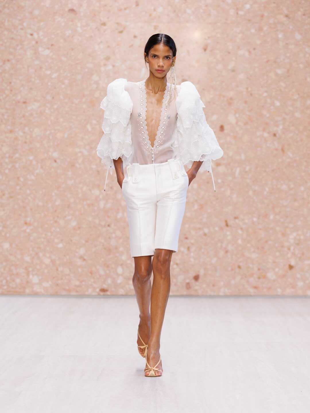 Sophisticated pastel palette expressed in ethereal silk fabrics