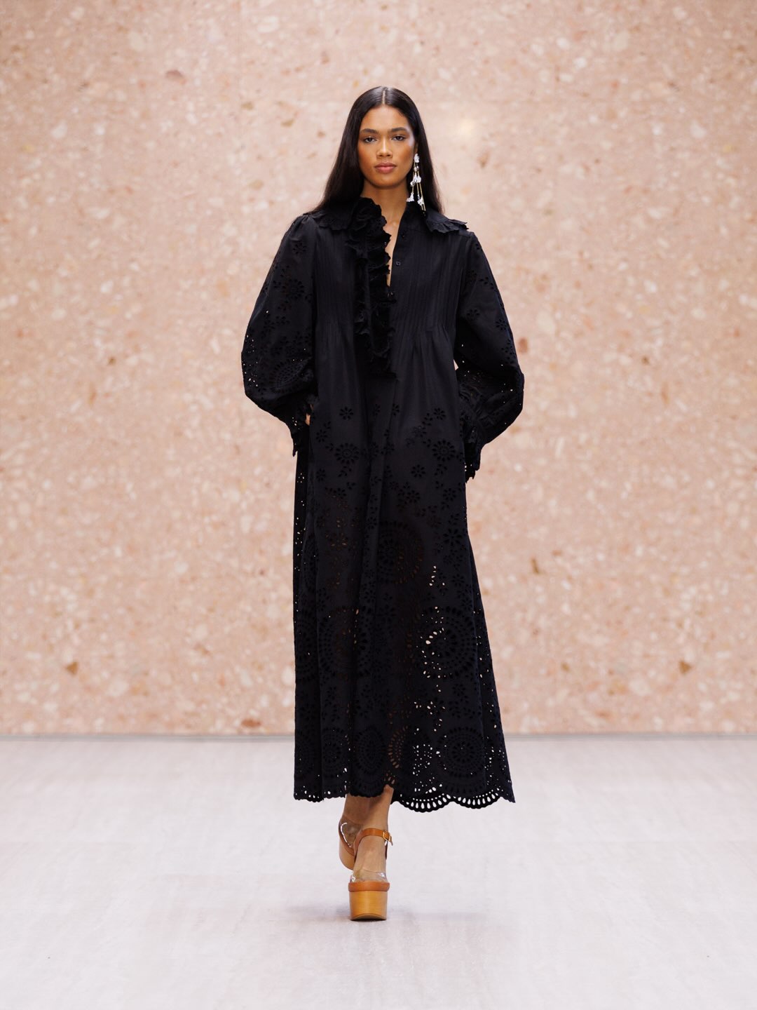 Model embodying the effortless luxury of the Summer 2027 vision