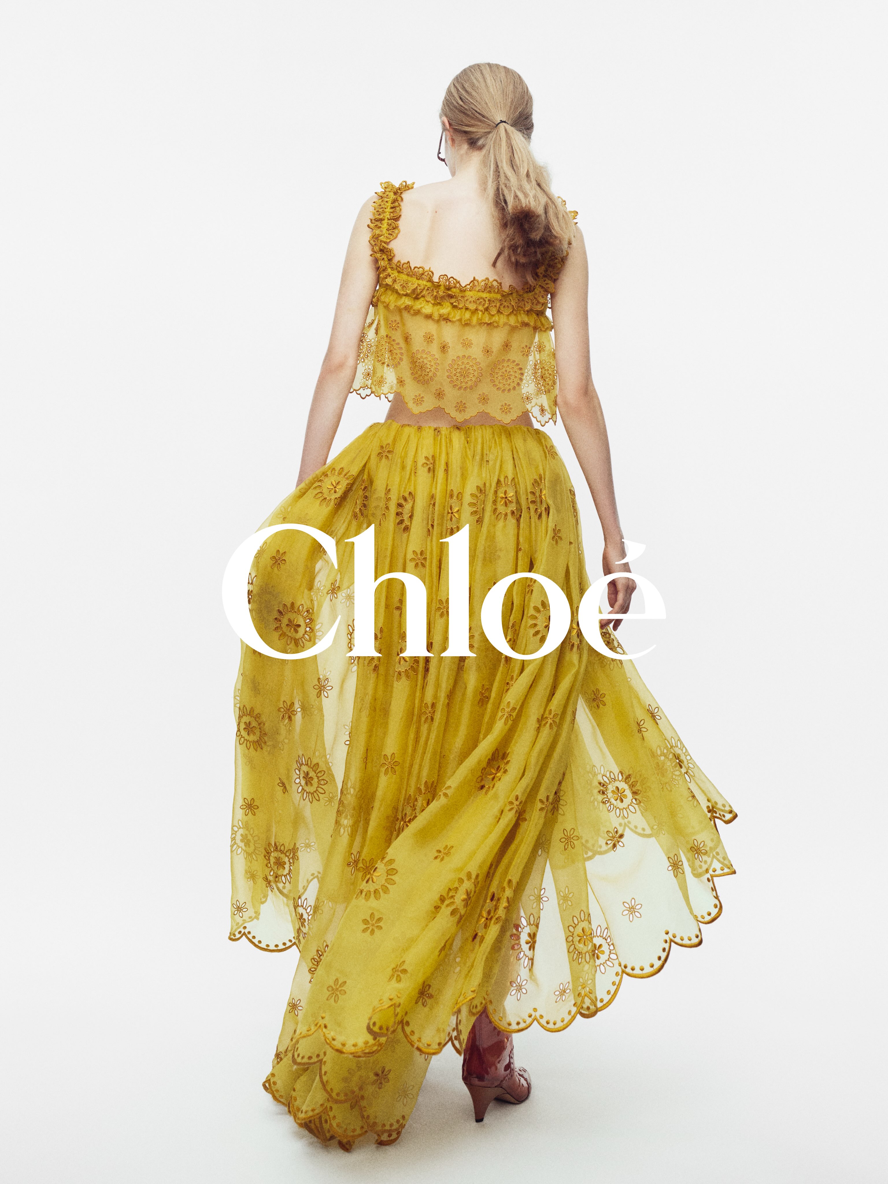 Portrait of model Meente Doggenaar wearing Chloé Summer 27, photographed by Willy Vanderperre