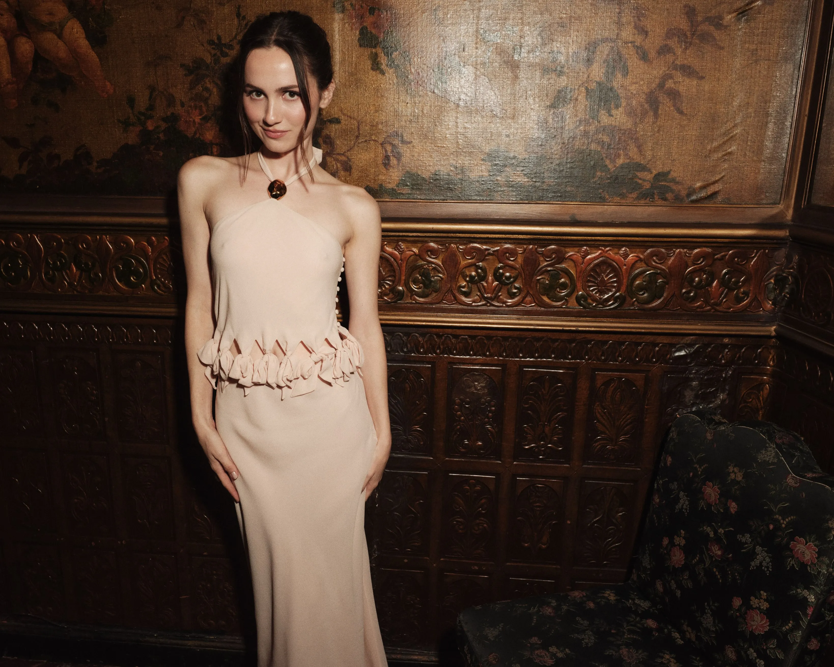 Chloé dress silhouette capturing the brand's philosophy of feminine ease