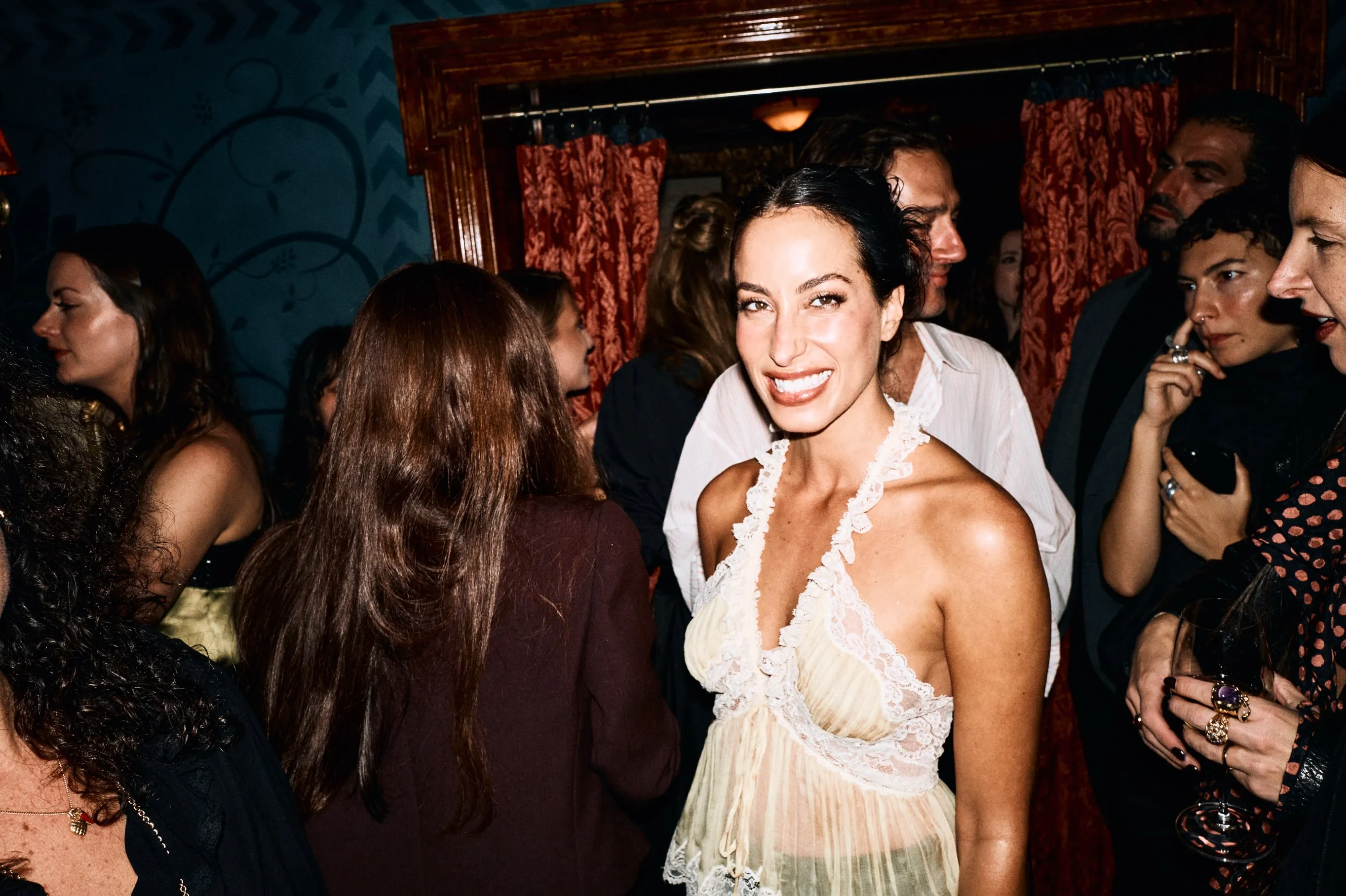 Attendee in thoughtfully curated luxury dressing