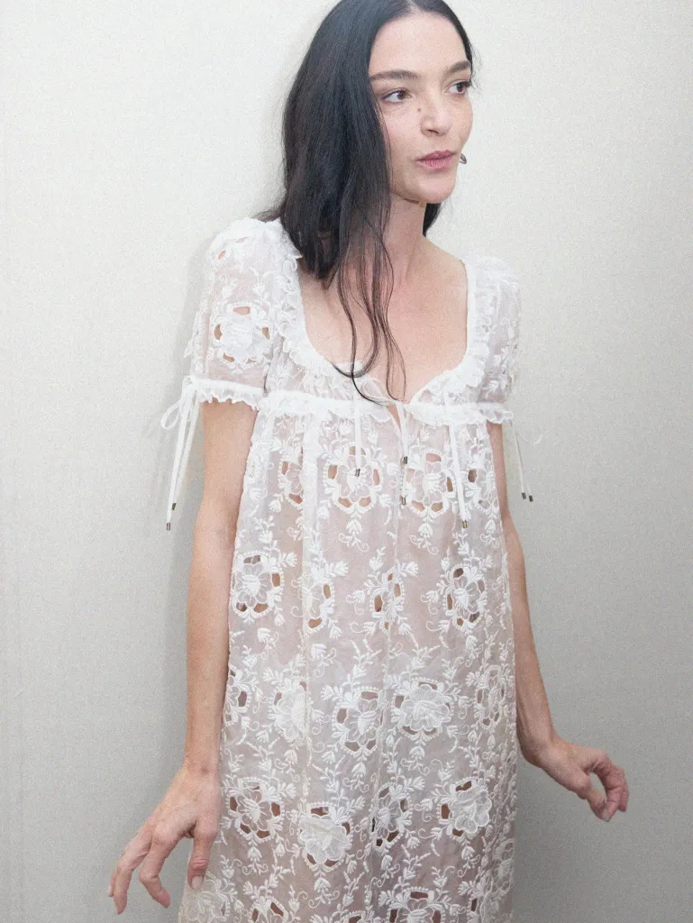 Completed Chloé Summer 2027 collection pieces ready for show