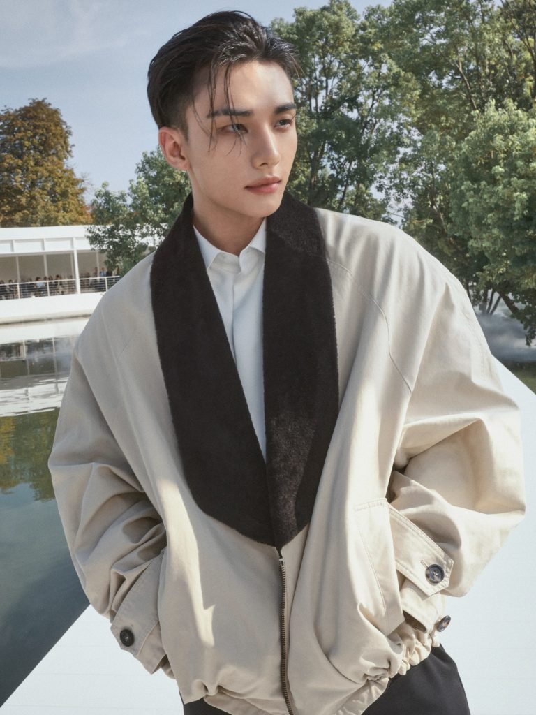 HYUNJIN from Stray Kids presents a refined look from the Dior Summer 2027 women's collection
