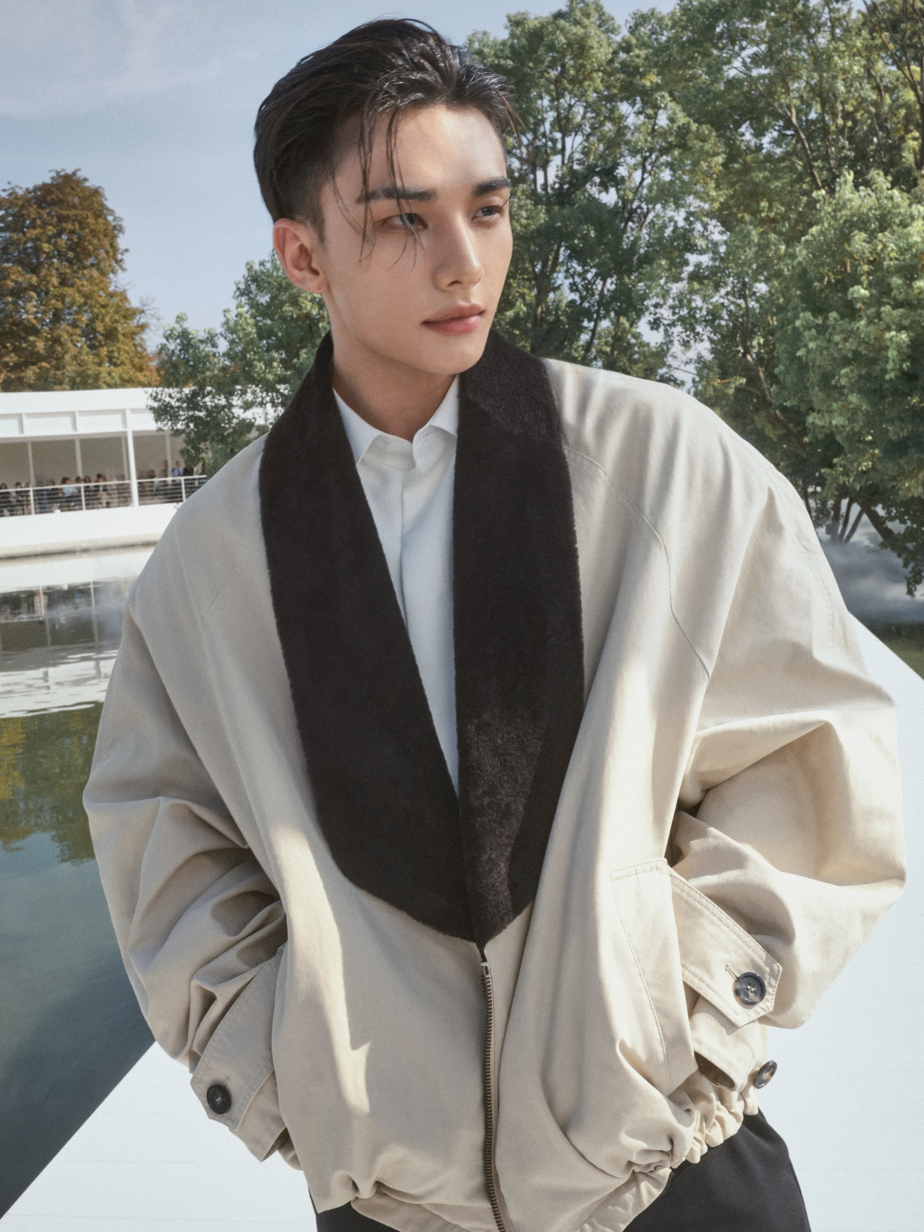 HYUNJIN from Stray Kids presents a refined look from the Dior Summer 2027 women's collection