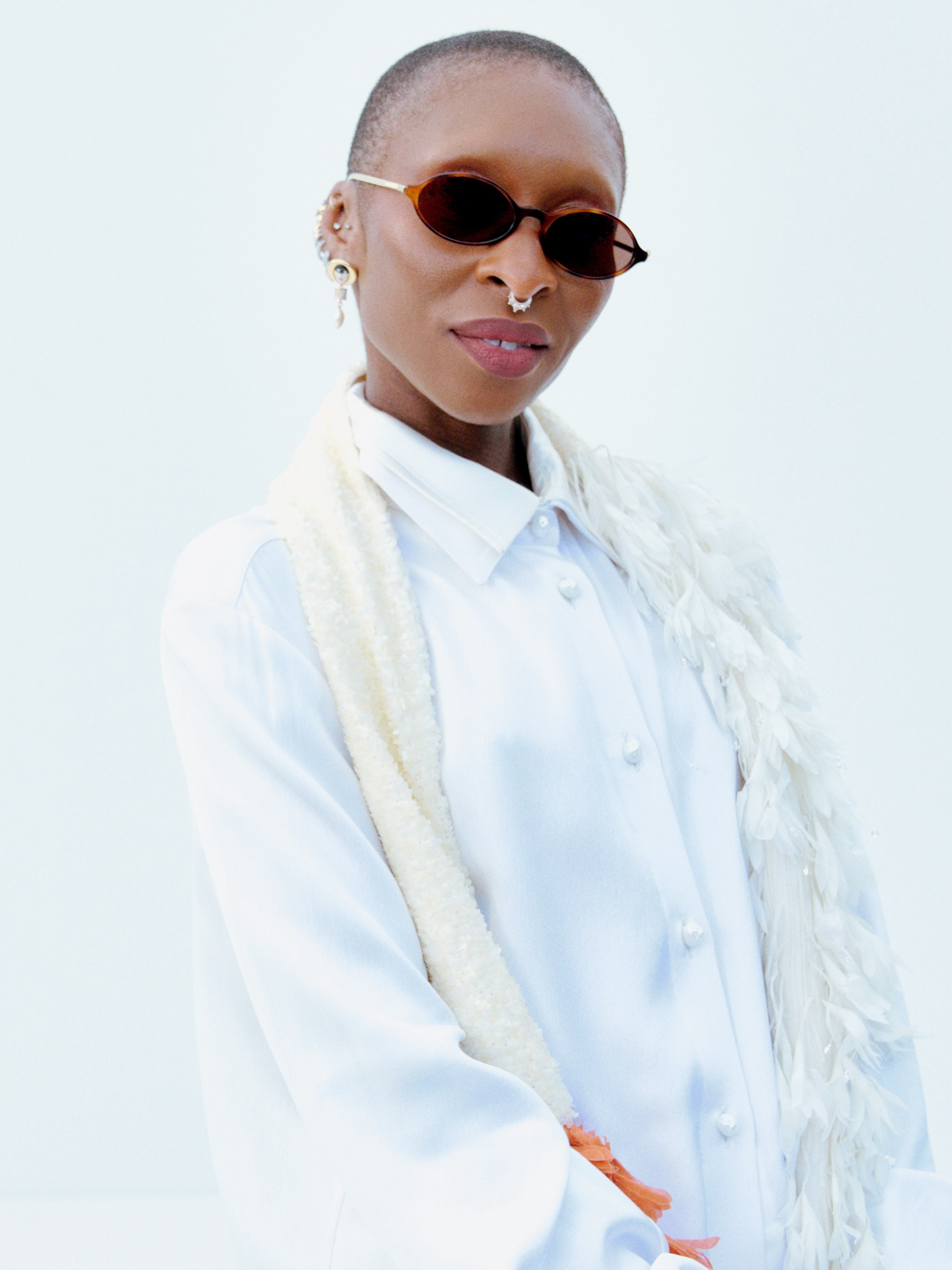 Cynthia Erivo wears a sophisticated silhouette from the Dior Summer 2027 women's collection