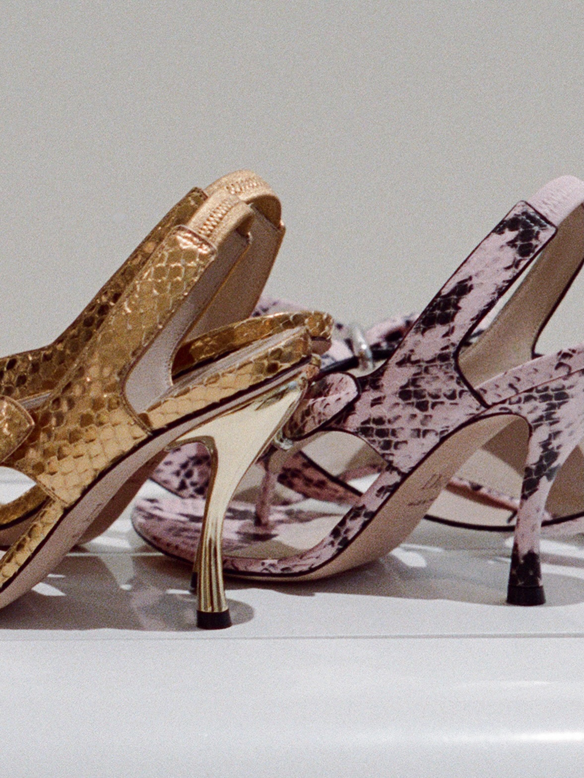 Close-up of textured accessories showcasing the collection's sophisticated material combinations