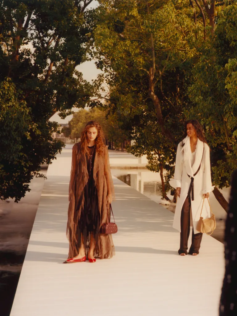 Ethereal flowing gown in soft pastel tones, Dior Summer 2027