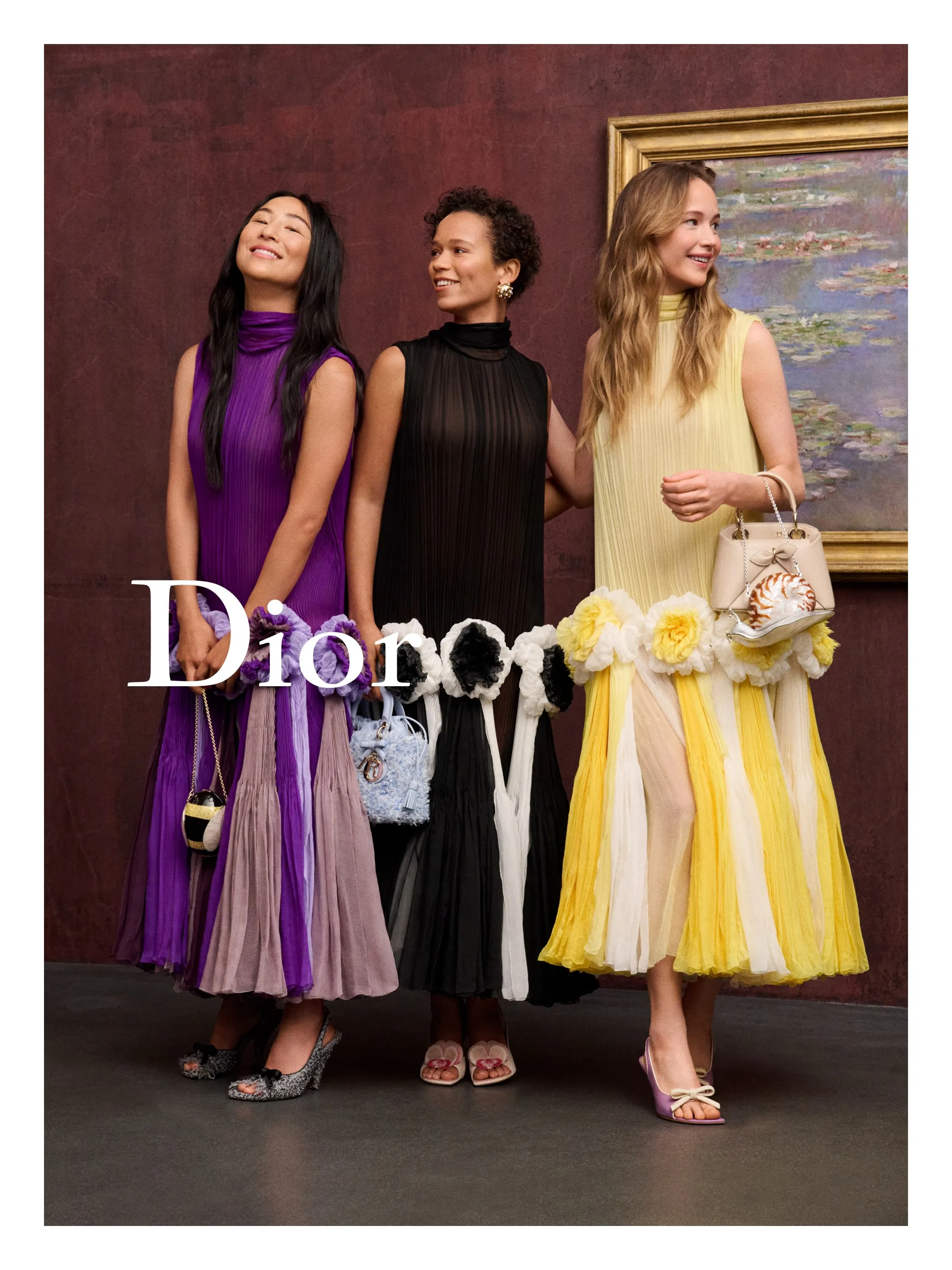 Jennifer Lawrence photographed at LACMA wearing Dior Cruise 2027, embodying refined elegance