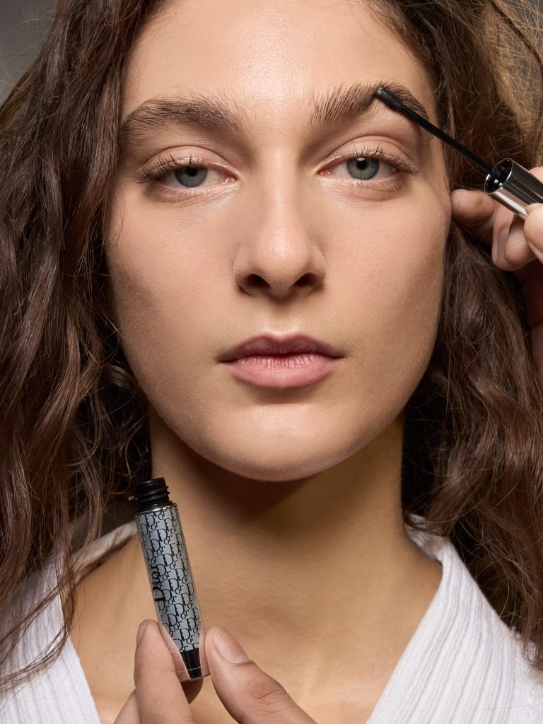 Model profile featuring the refined makeup look from the Dior Women's Show