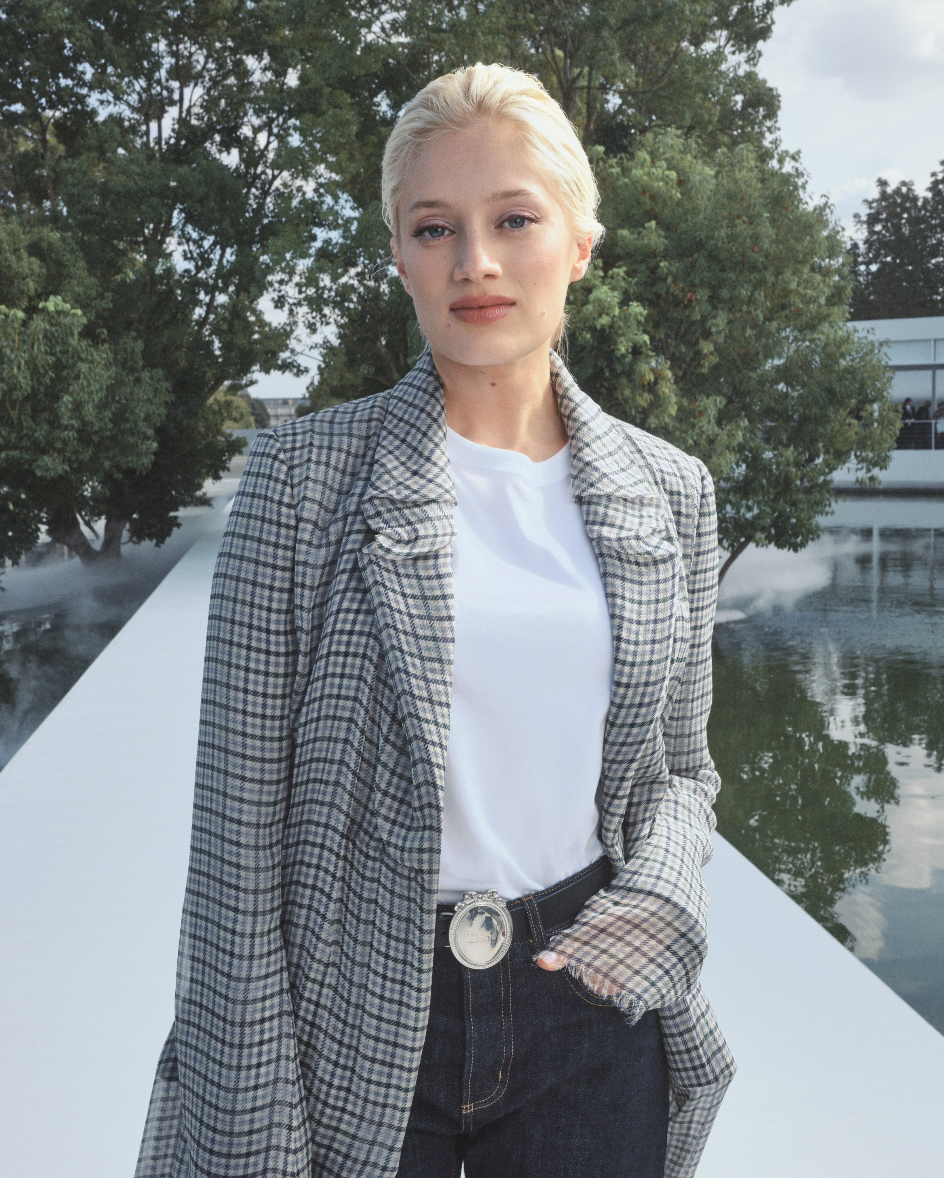 Nadia Tereszkiewicz in an ethereal Dior Beauty look at the Summer 2027 Women's Show