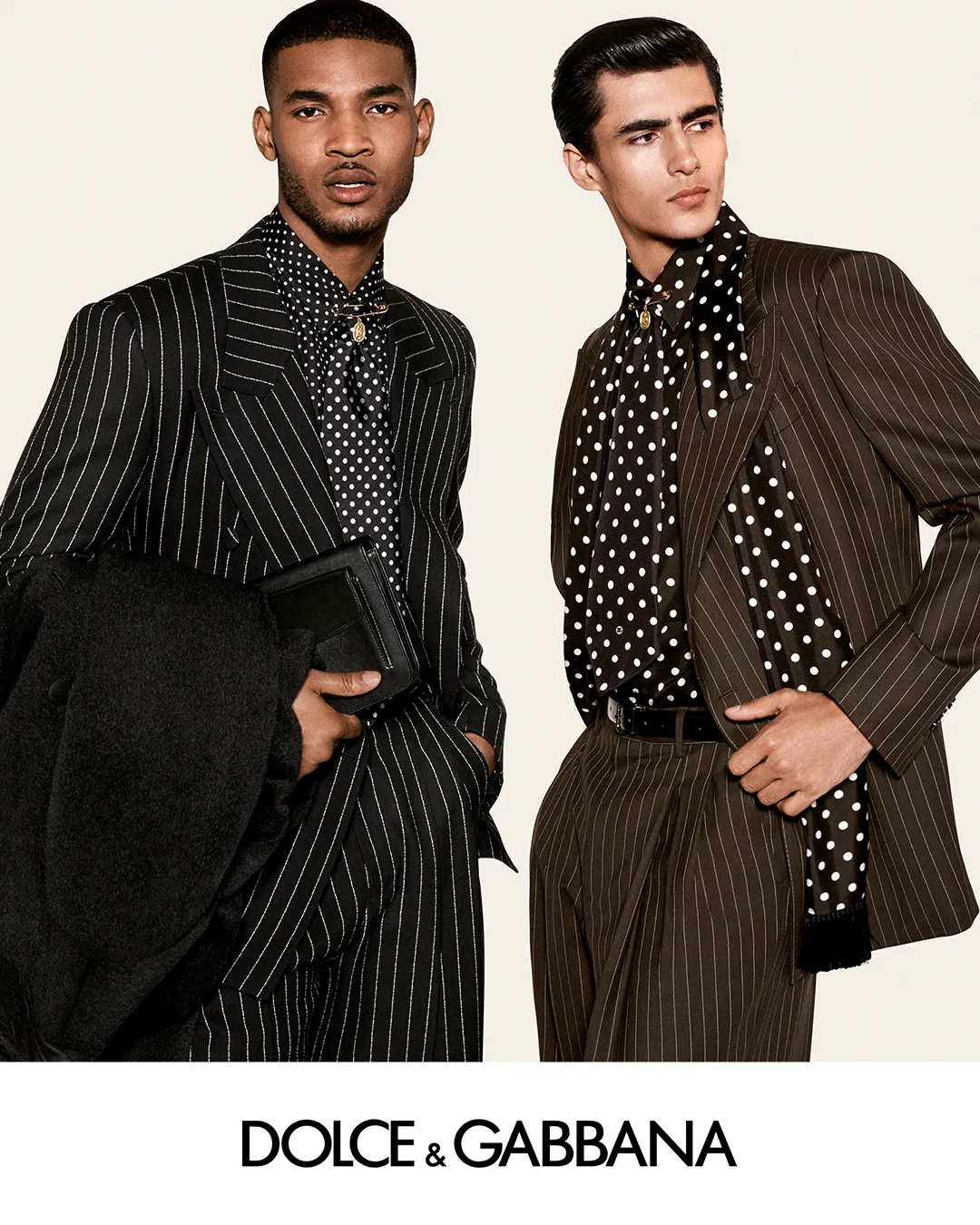 Models wearing Dolce & Gabbana spring summer 2026 menswear collection, shot by Steven Meisel