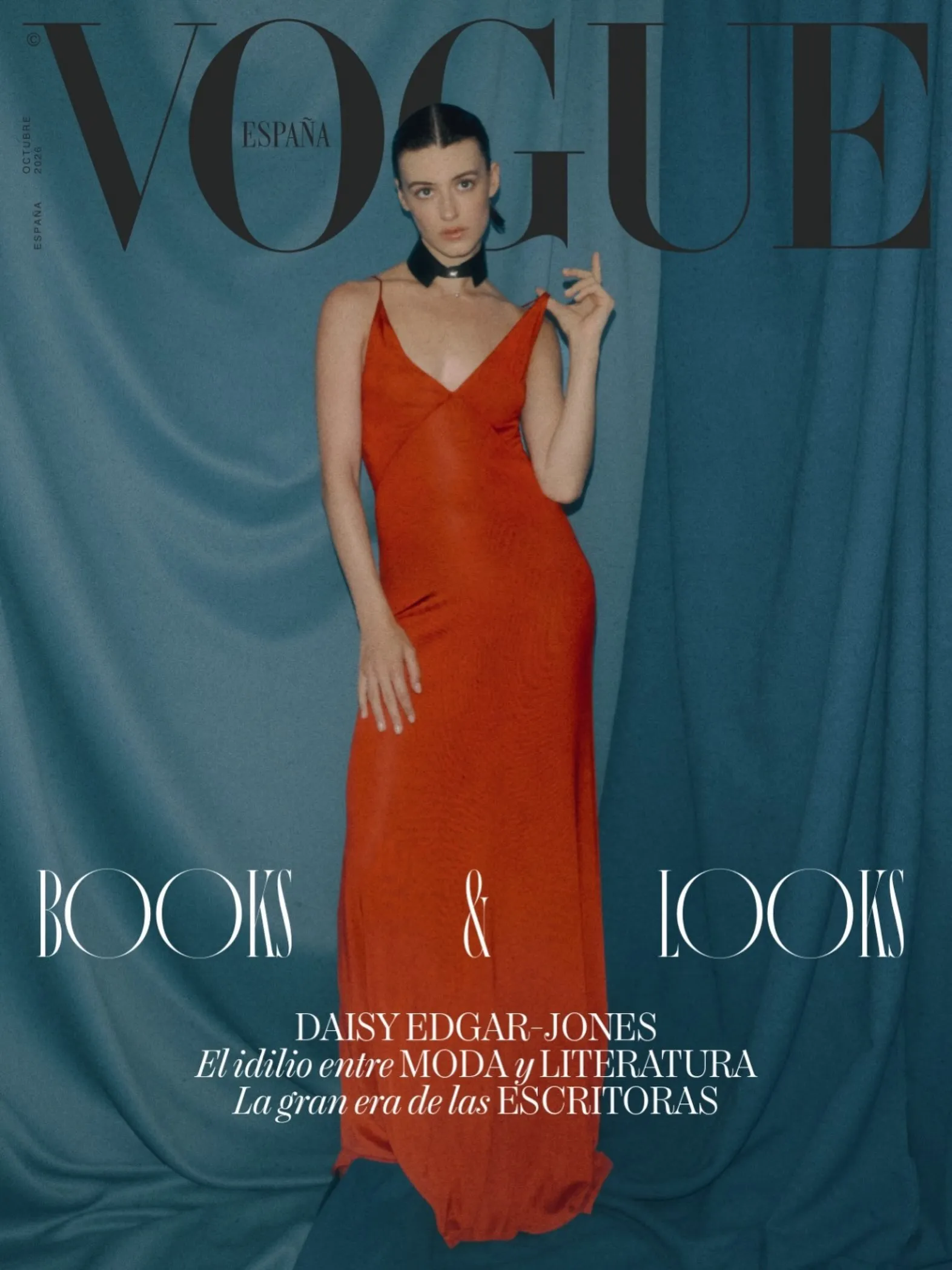 Daisy Edgar Jones on the cover of Vogue Spain wearing Fendi Fall Winter 2026-27 by Maria Grazia Chiuri
