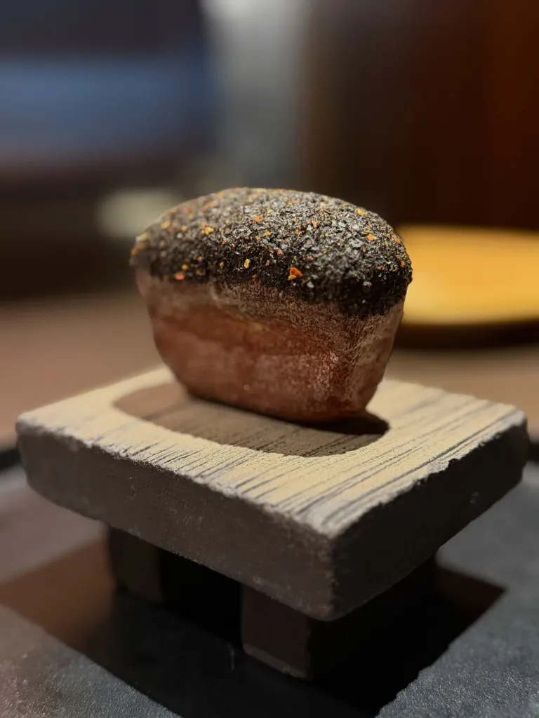 Close-up detail of white truffle shaving over aromatic jasmine rice