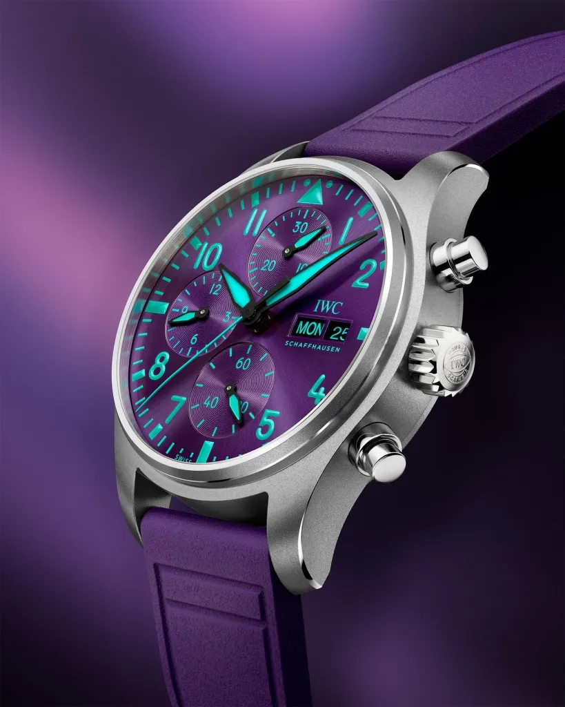 IWC Schaffhausen chronograph for Singapore Grand Prix campaign