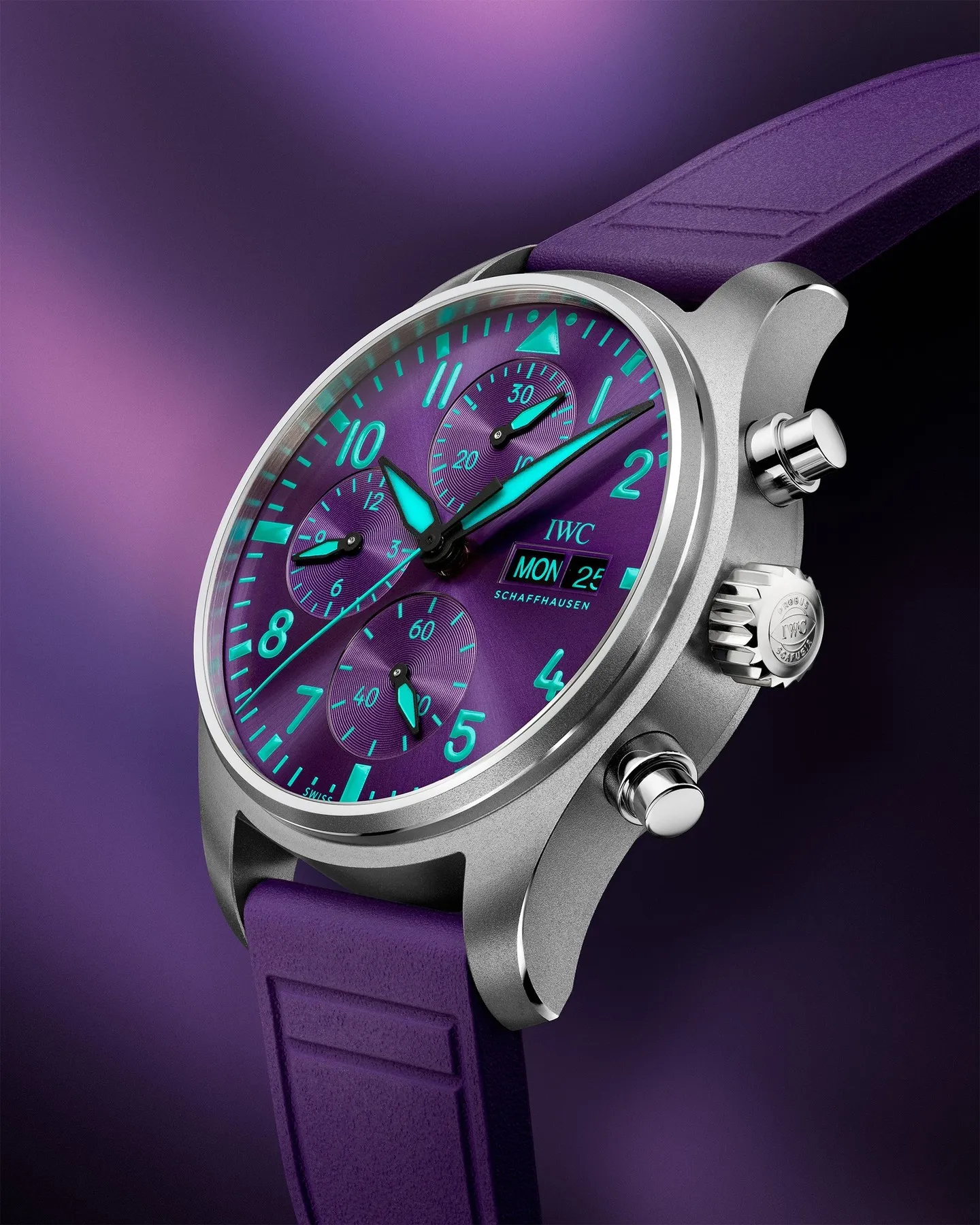 IWC Schaffhausen chronograph for Singapore Grand Prix campaign
