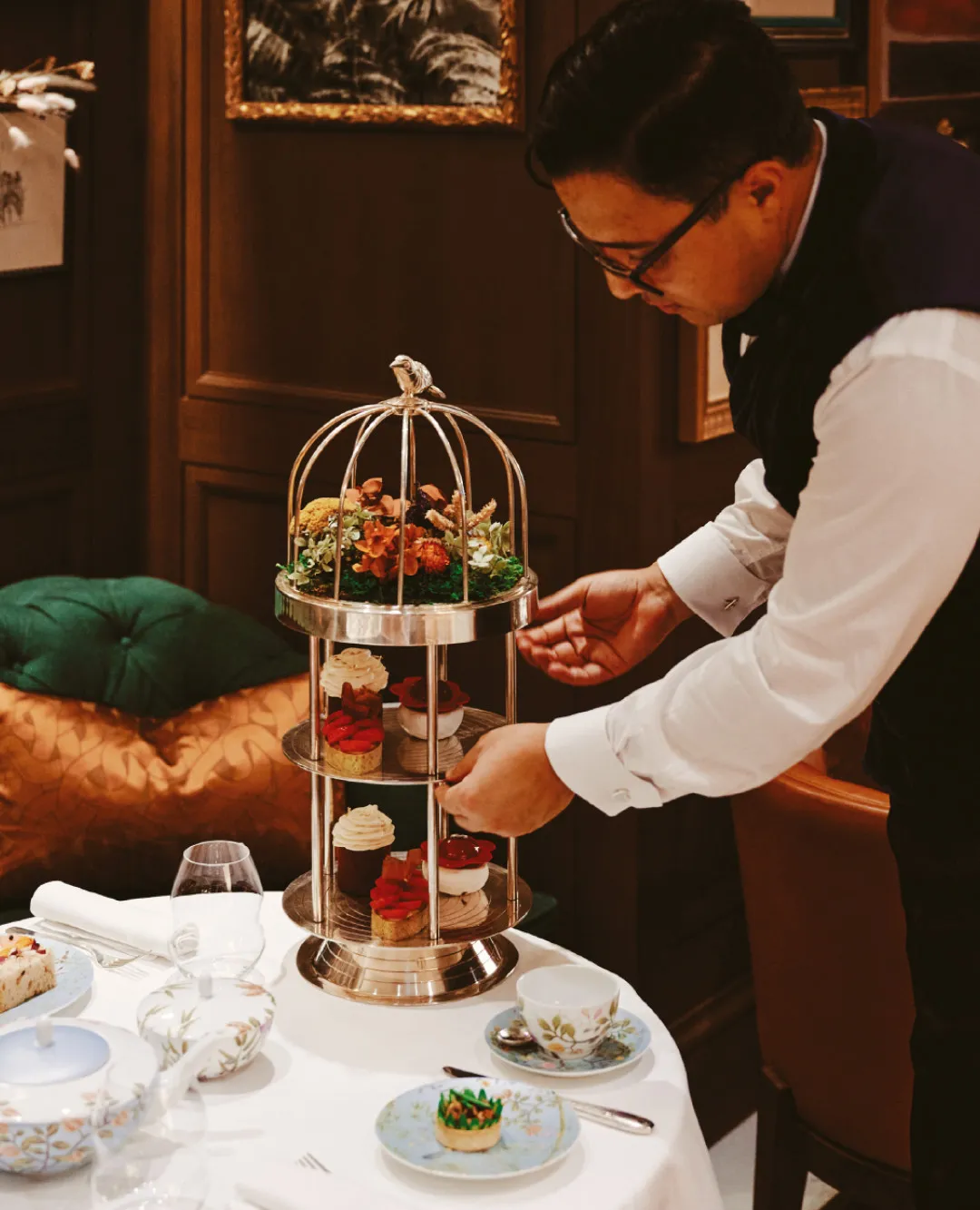 Artfully presented handcrafted chocolates and signature desserts showcasing contemporary confectionery artistry