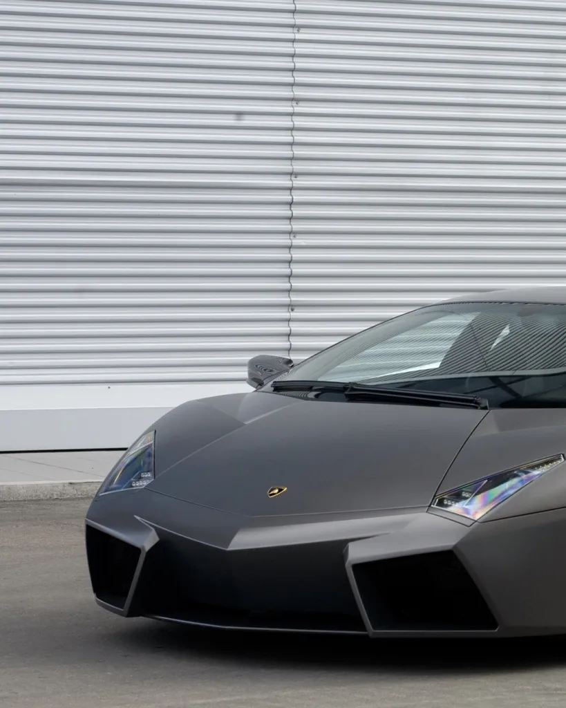 Side profile of the Reventón revealing its sleek proportions and purposeful aeronautical-inspired silhouette