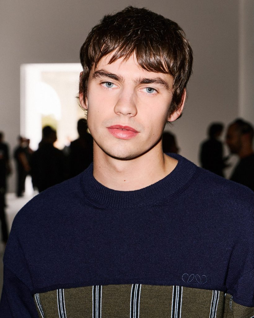 Spike Fearn attending the Loewe Spring Summer 2027 show