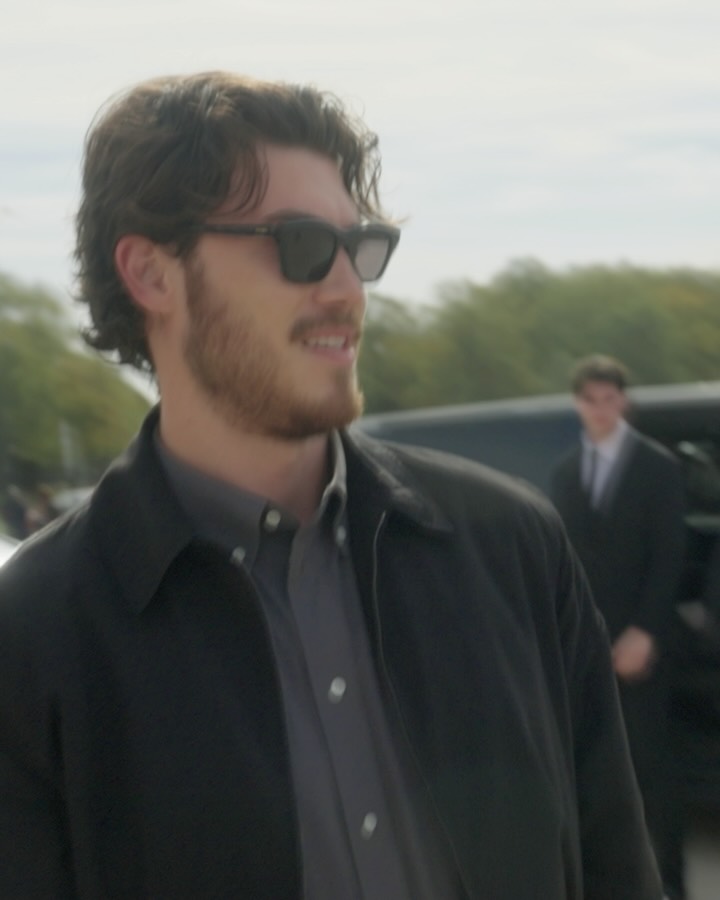 Jack Innanen arriving at the Loewe Spring Summer 2027 show